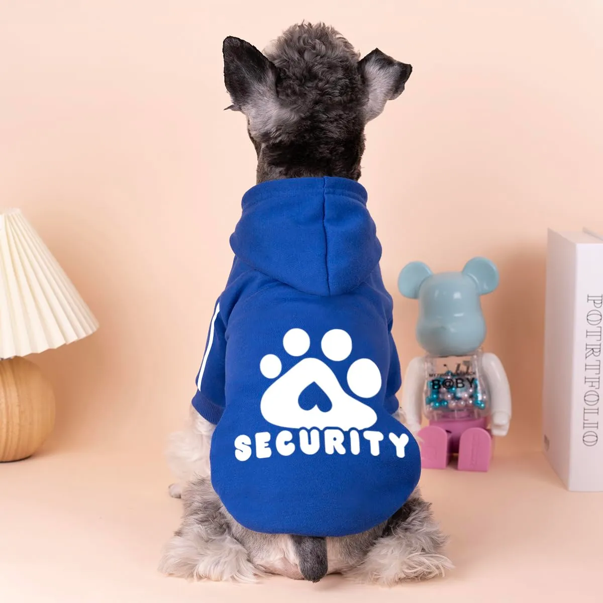 Dolahovy Felpa con cappuccio per cani Abbigliamento per animali domestici Morbida Maglia per cani Maglioni Costumi autunno inverno (Blu Navio, 3XL) - immagine 5
