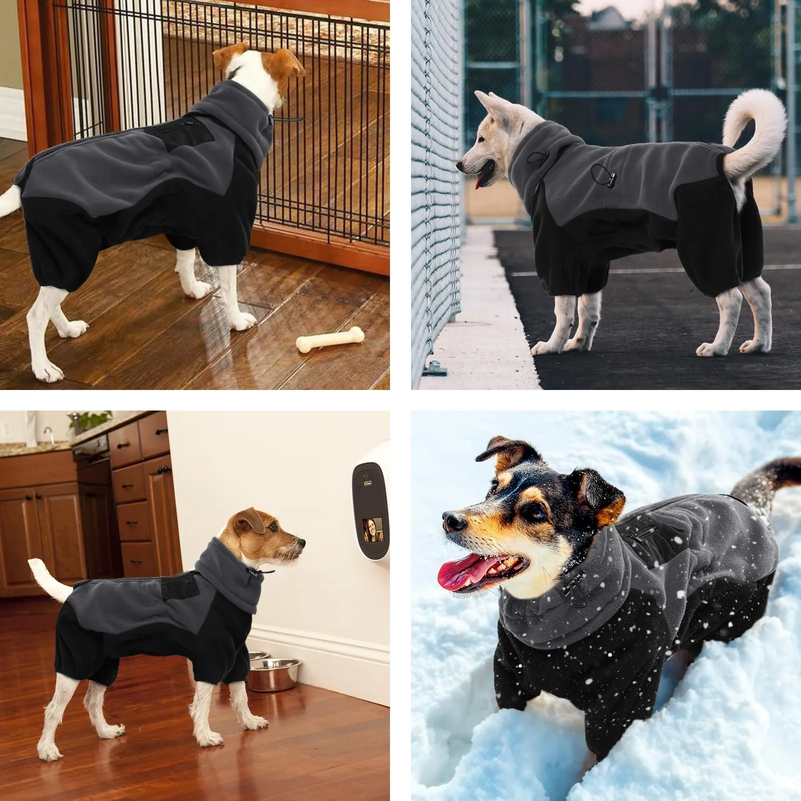Tuta per cani di piccola taglia, giacca per cane piccolo, gilet caldo per chihuahua, cappotto invernale termico, abbigliamento invernale termico foderato in pile - immagine 7