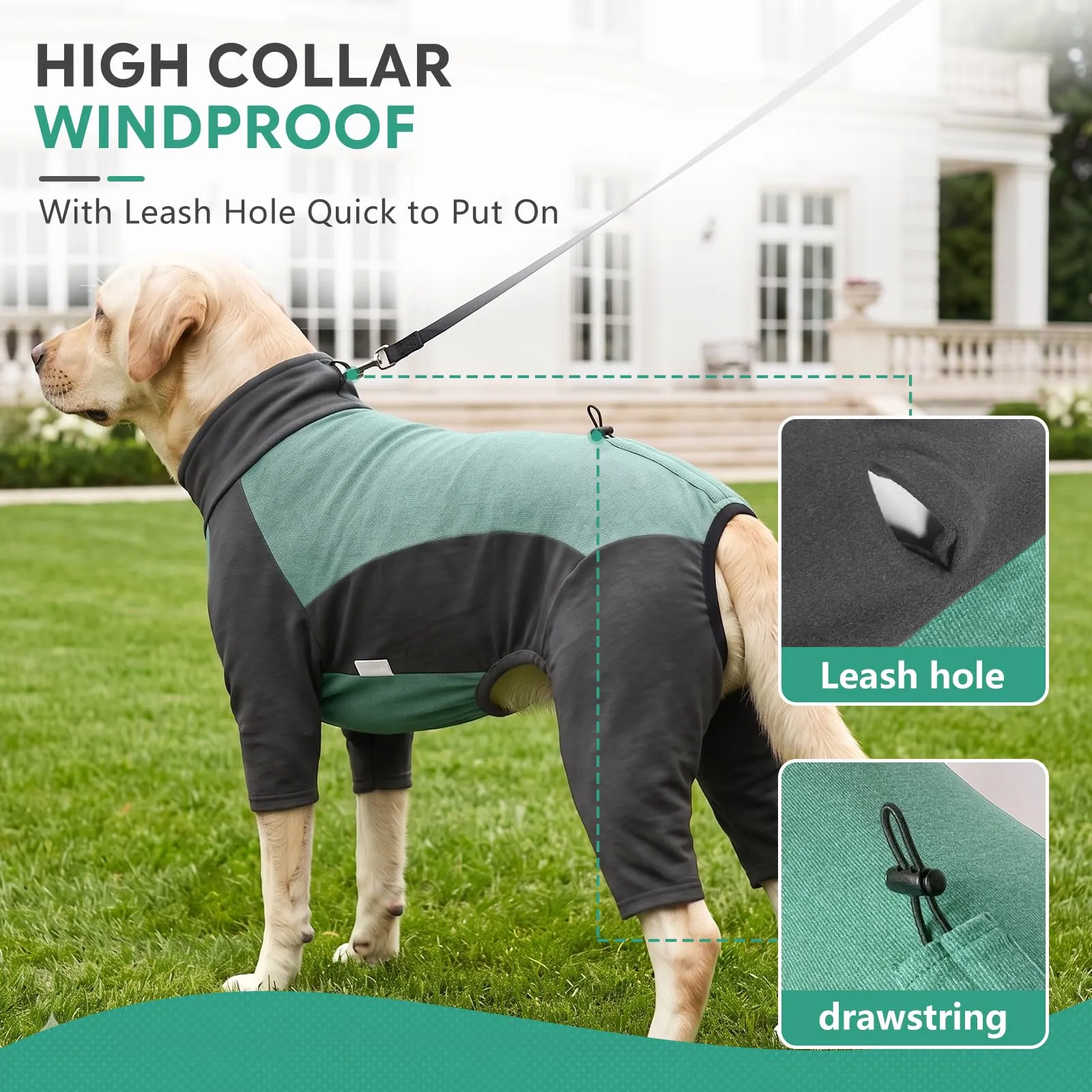 Cappotto Cane con Maniche in pile - immagine 6