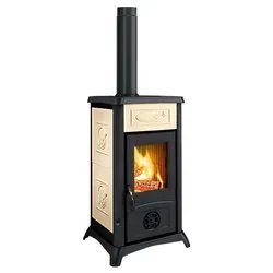 Stufa legna 7kW GEMMA 16 Ceramica Liberty panna 5 stelle 3001092 - immagine 1