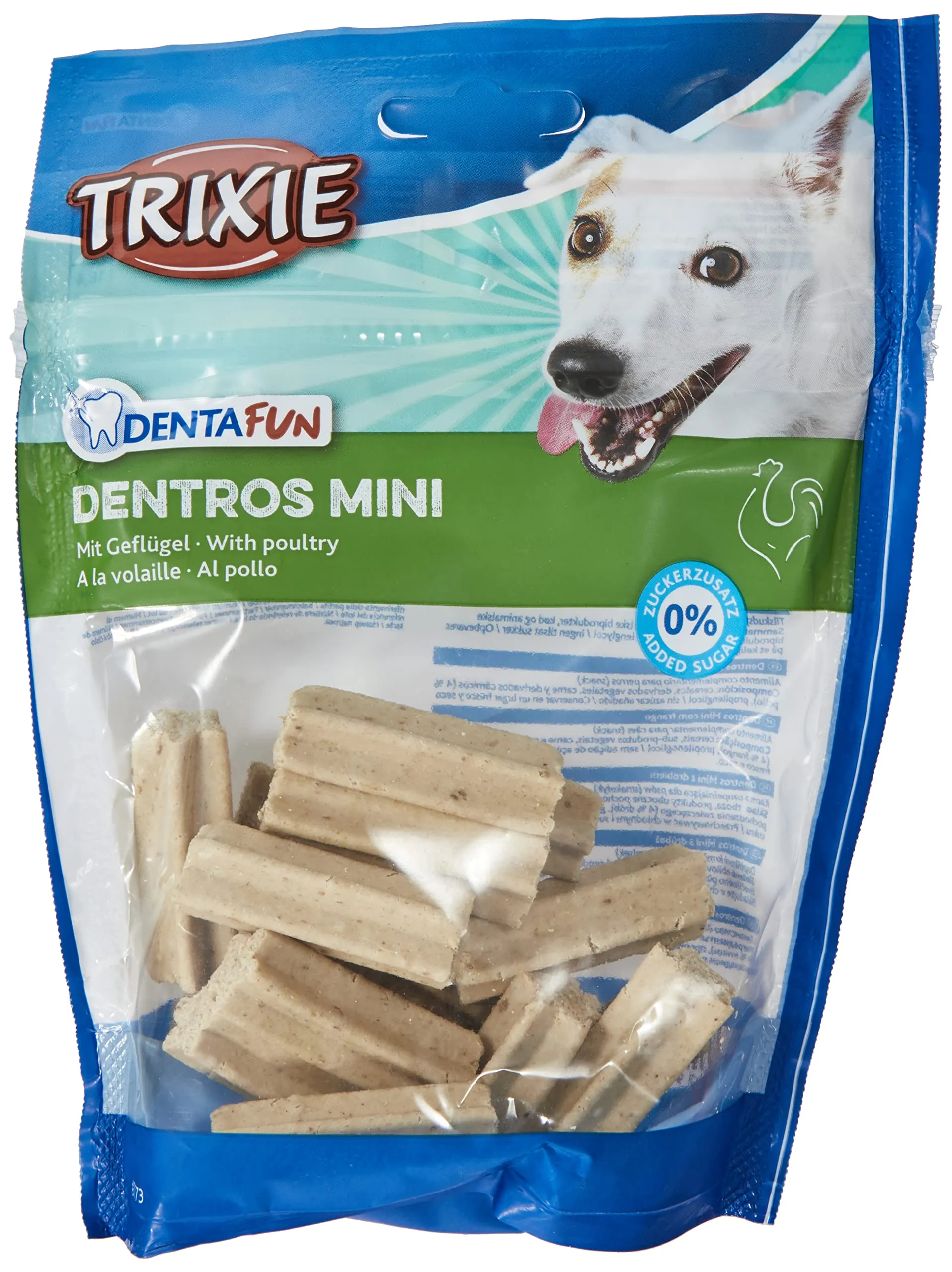 Trixie Dentros Denta Fun Mini pollo, con pollame per cane, 80 g - immagine 1