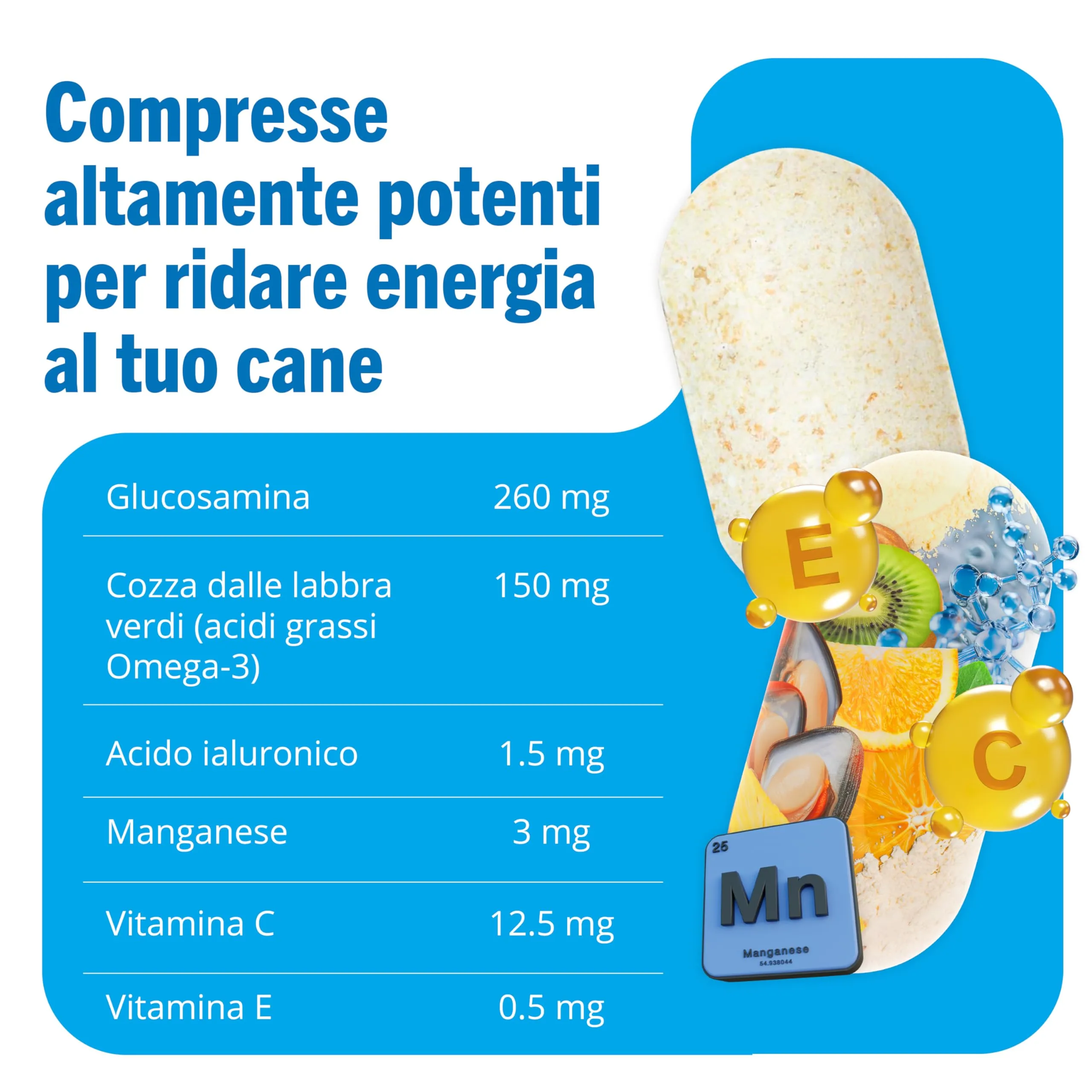 JOINTSURE Integratore per Le Articolazioni del Cane 300 Compresse| Supporta la Mobilità e Le Articolazioni di Cani Anziani e Adulti Condoprotettori per Cane con Glucosamina, Condroitina, Cozza Verde… - immagine 5