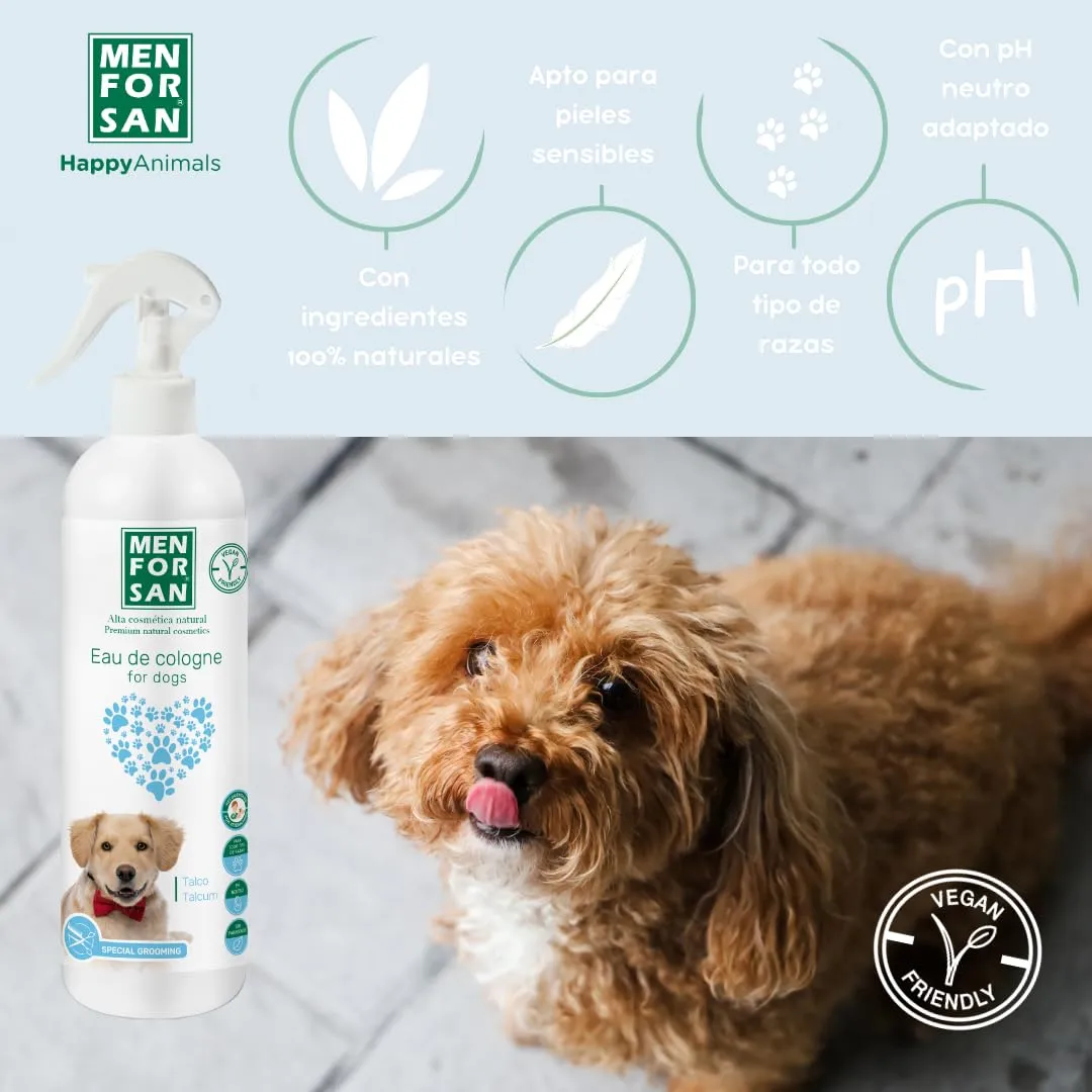 Menforsan Acqua di Colonia per Cani di Talco 500 Ml, Profumo Dolce e Intenso - immagine 4
