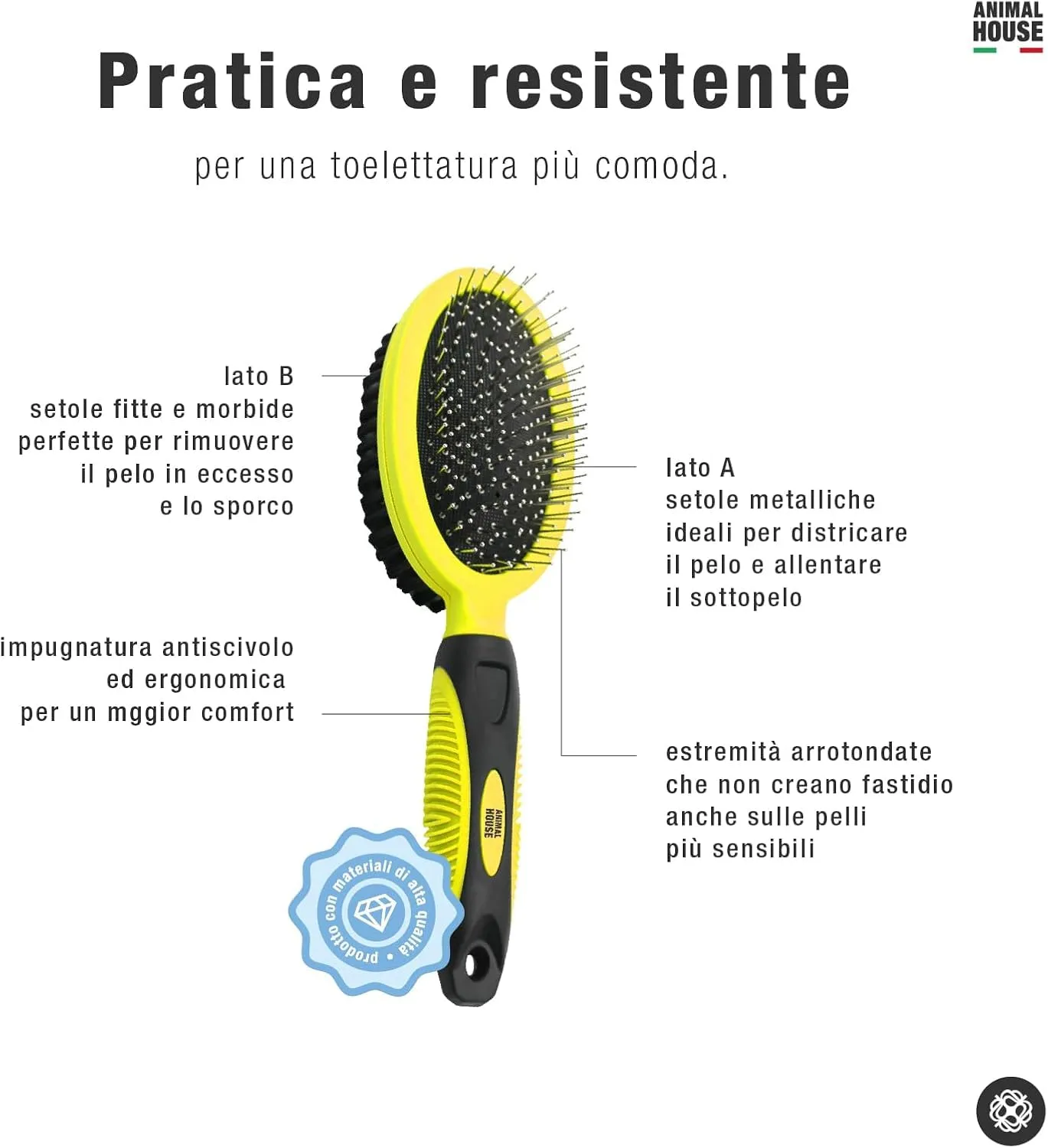 Animal House Spazzola Duo-Care Comfort, 2in1 - immagine 4