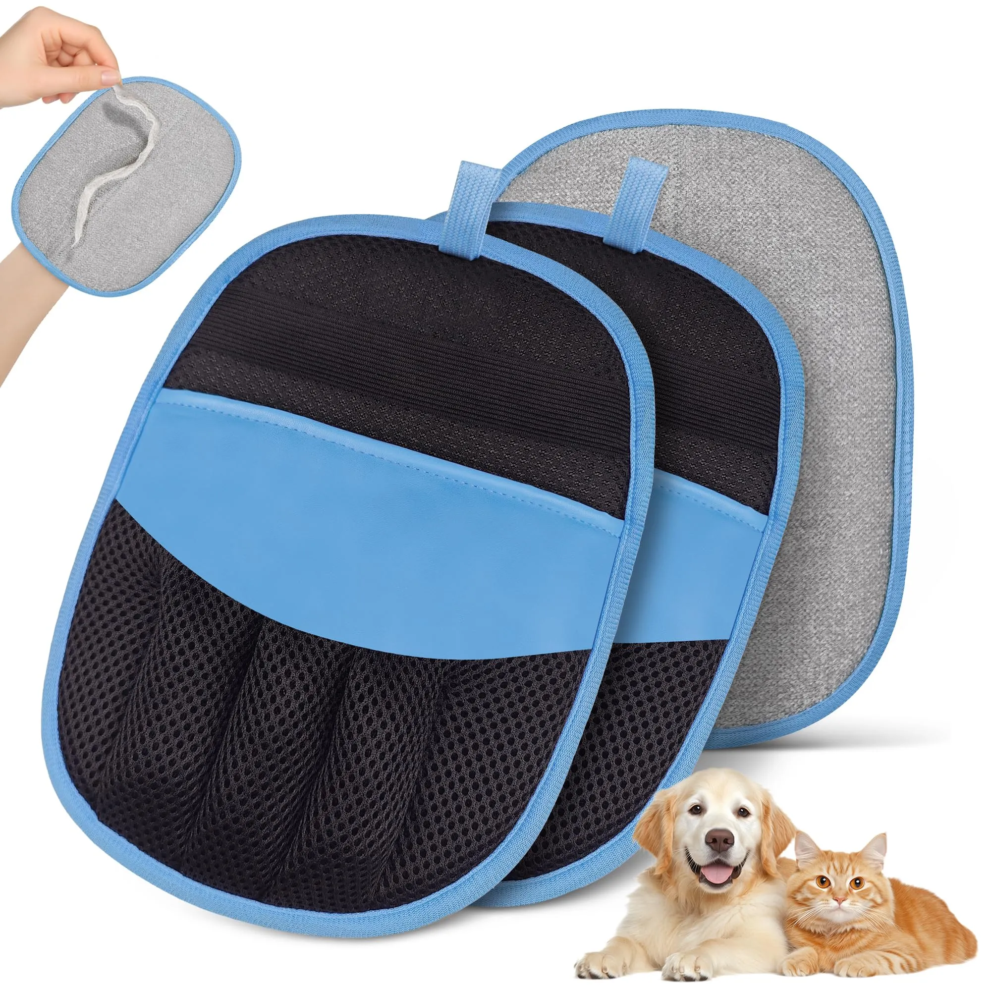 YOSEPATI Guanto Magic Brush per Rimozione del Pelo degli Animali (2 Pezzi) - immagine 1