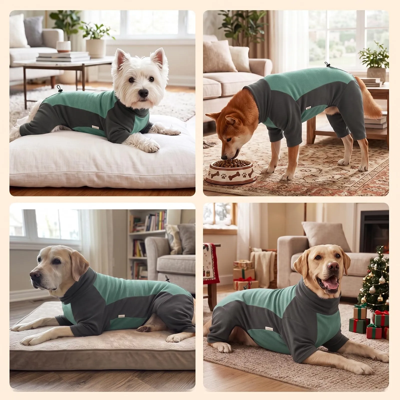Cappotto Cane con Maniche in pile - immagine 7