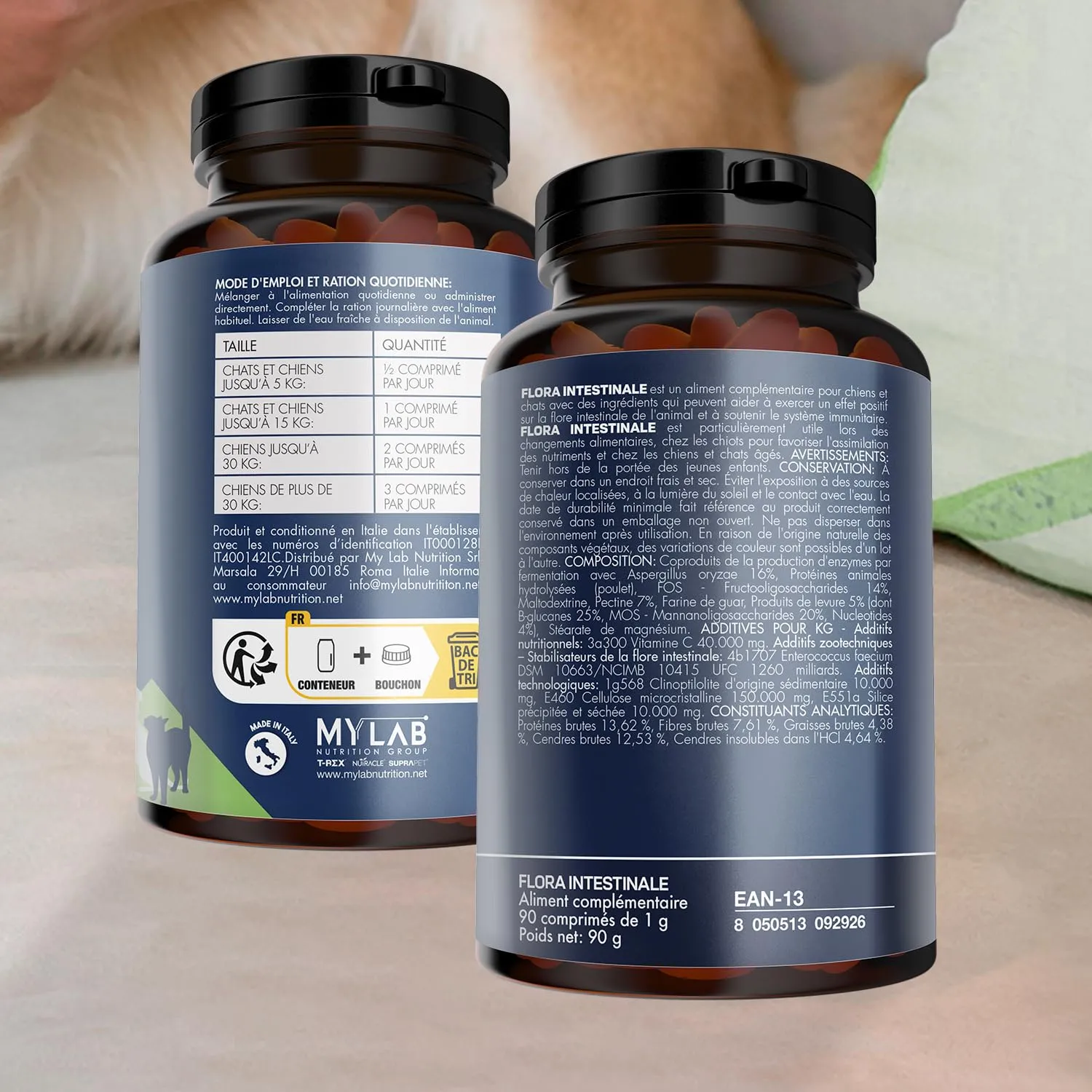 Suprapet Flora Intestinale Cani e Gatti 90 compresse - Fino a 6 Mesi di Fornitura, Con Fermenti Lattici, Probiotici, Vitamina C - Per Intestino e Flora Batterica - immagine 5