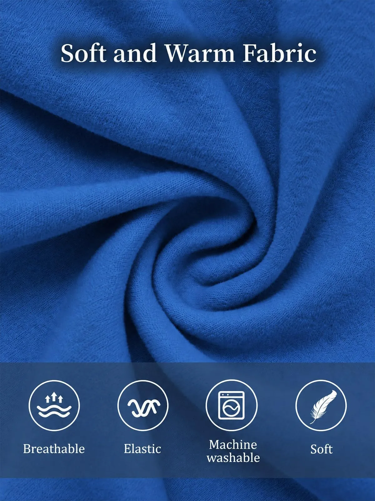 Haloumoning Maglione Cane Invernale a Collo Alto, Blu, XX-Large - immagine 6