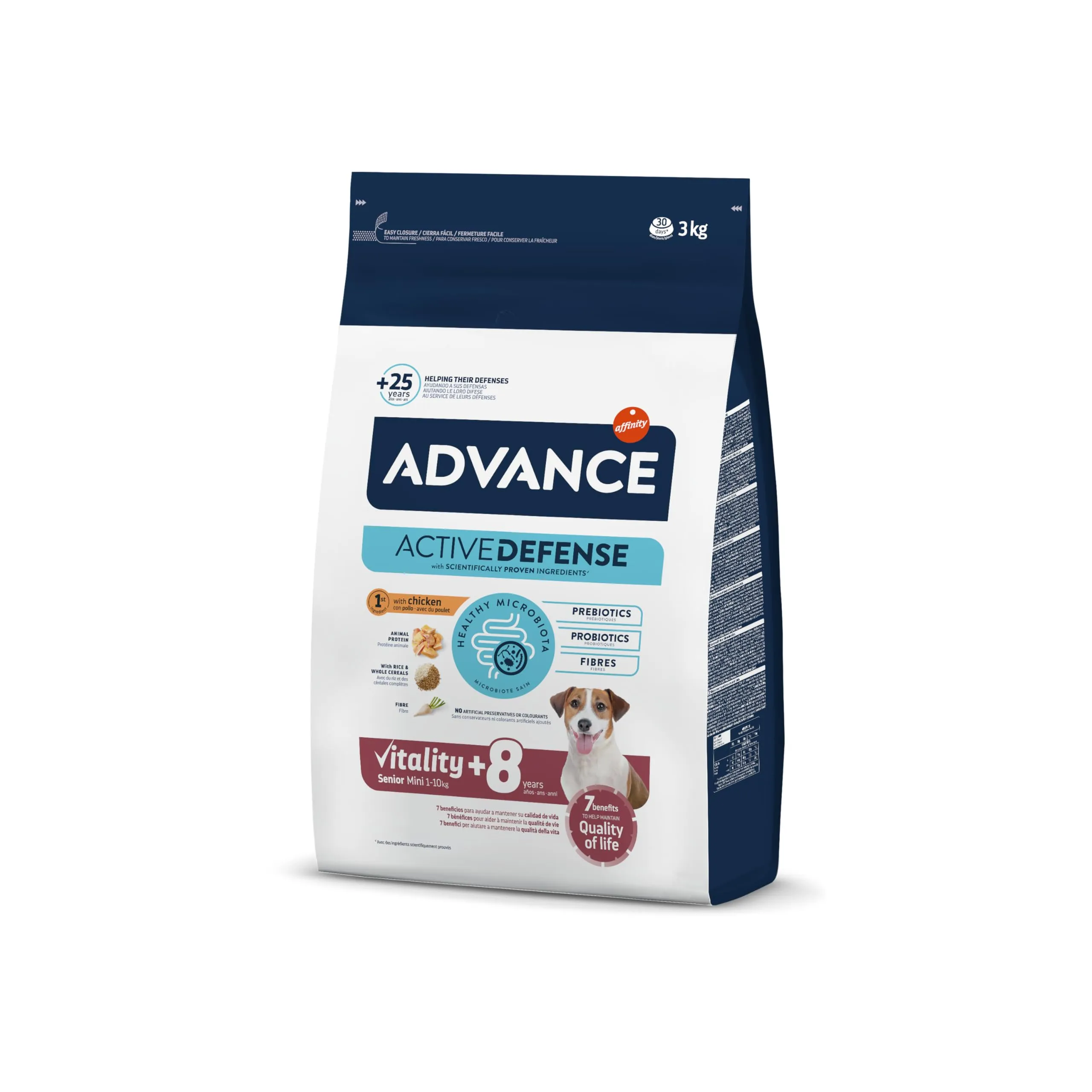 Advance Senior Mini - Cibo per Cani Mature di Razza Piccola con Pollo - 3kg - immagine 1