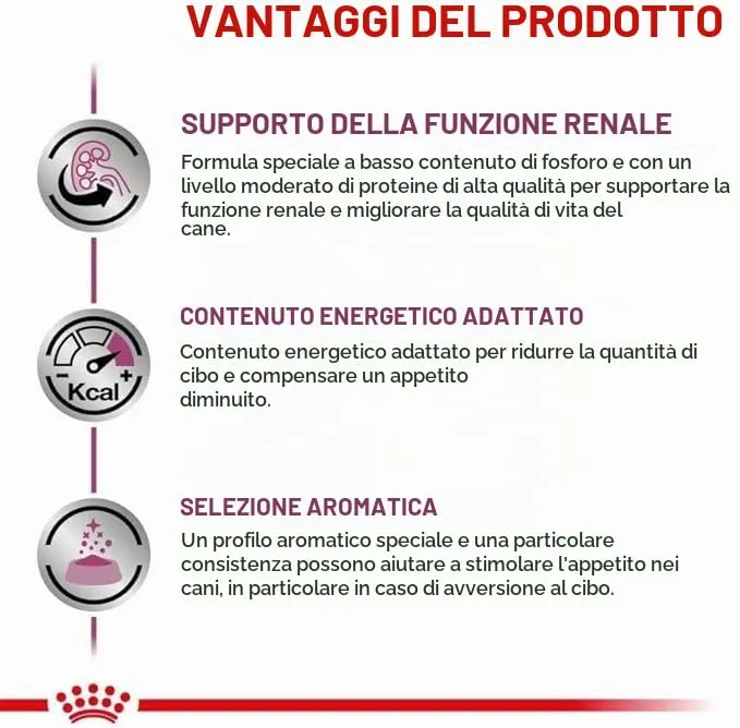 Royal Canin Veterinary Renal | 12 x 200 g | Alimento dietetico completo per cani adulti | Può contribuire a sostenere la funzione renale in caso di insufficienza renale cronica | Mousse - immagine 5