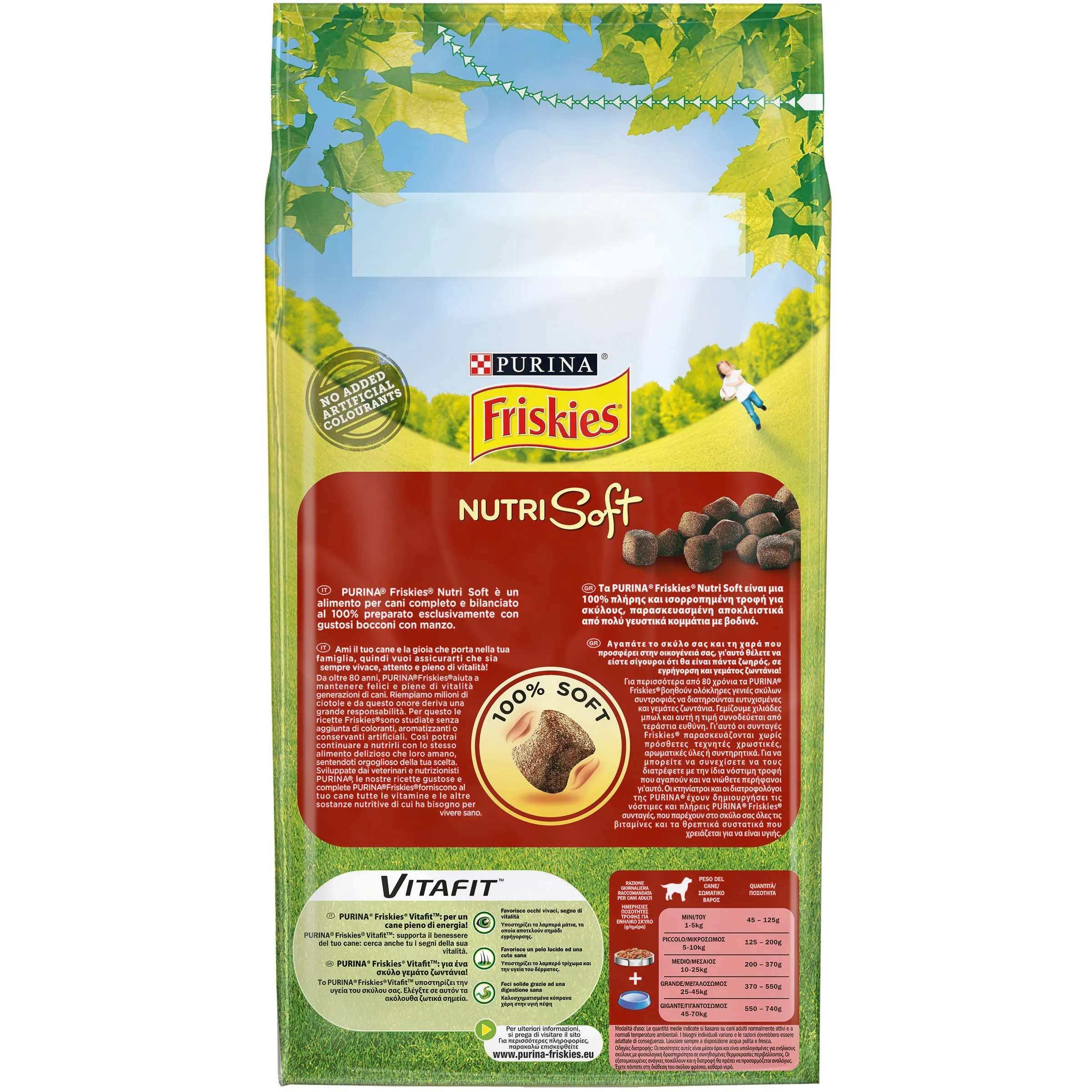 PURINA FRISKIES Nutri Soft Vitafit Crocchette per Cani Adulti con Manzo 6 Sacchi da 1.5kg - immagine 3