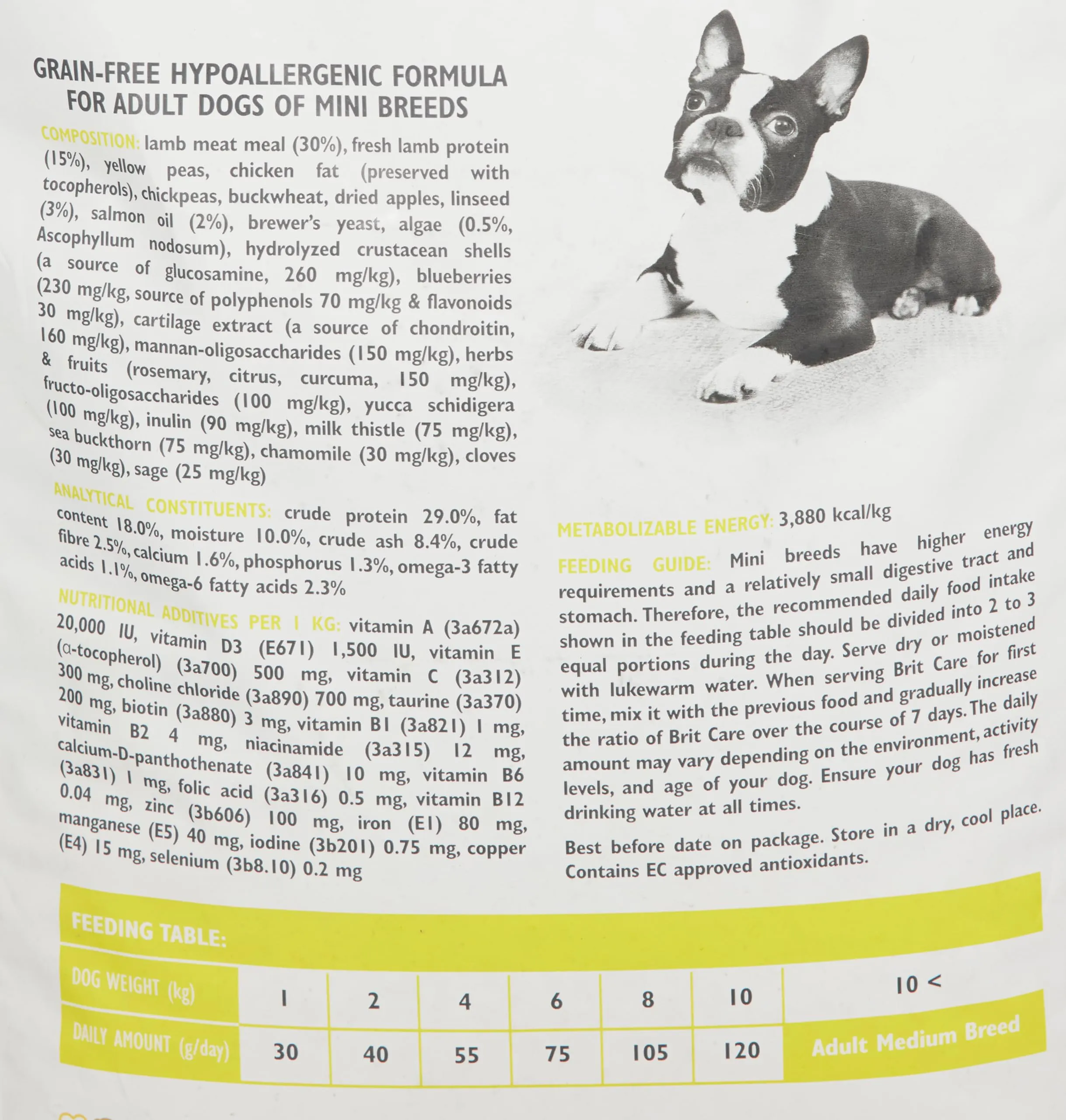 Brit Care Mini Adult Agnello - Ipoallergenico e Grain Free - Per cani di piccola taglia - 7 Kg - immagine 3