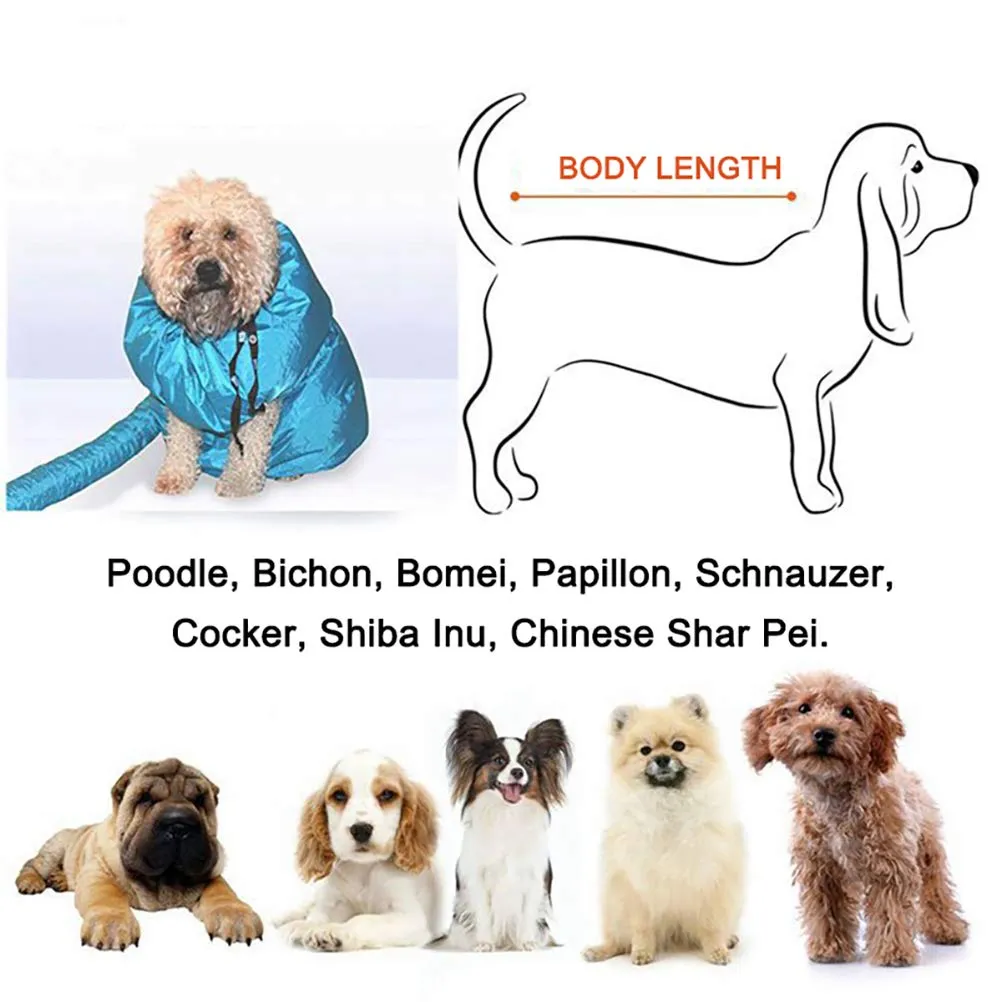 Breale Asciugacapelli per Animali Domestici con Ventilatore, Borsa per Asciugatura Automatica ad Alta Velocità, Abbigliamento con Bolle, Macchina per Asciugare i Capelli, Forno per Asciugatura ad Aria - immagine 6