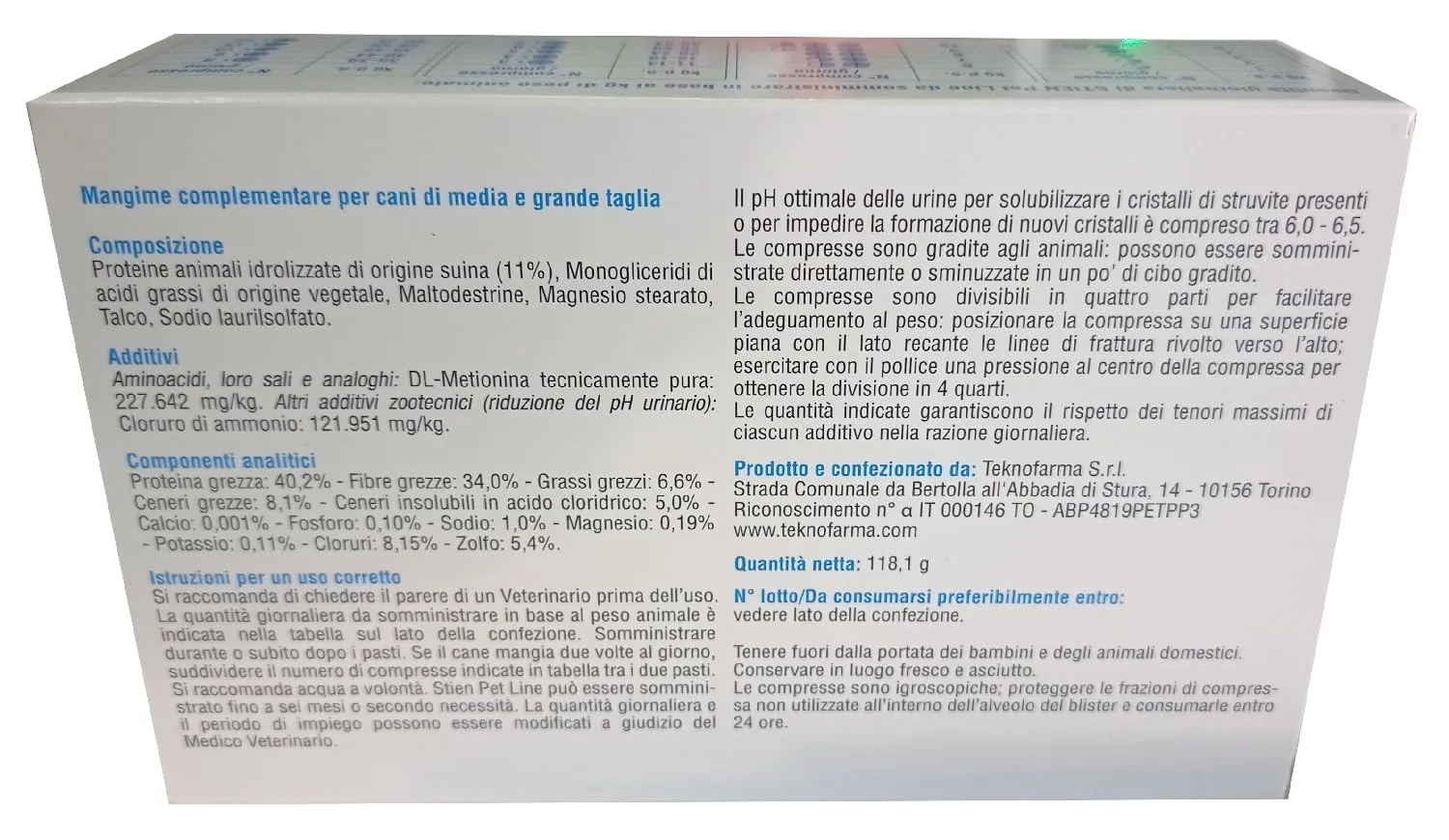 TEKNOFARMA Stien Pet Line 48 compresse - immagine 2