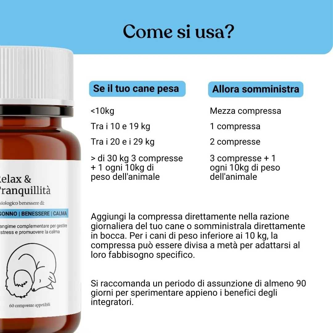 Bau Integratore Calmante per Cani, Valeriana per Cani Tranquillante, Rilassante Appetibile con Ingredienti Naturali, Ideale per Temporali, Viaggi e Ansia da Separazione- 60cps - immagine 6