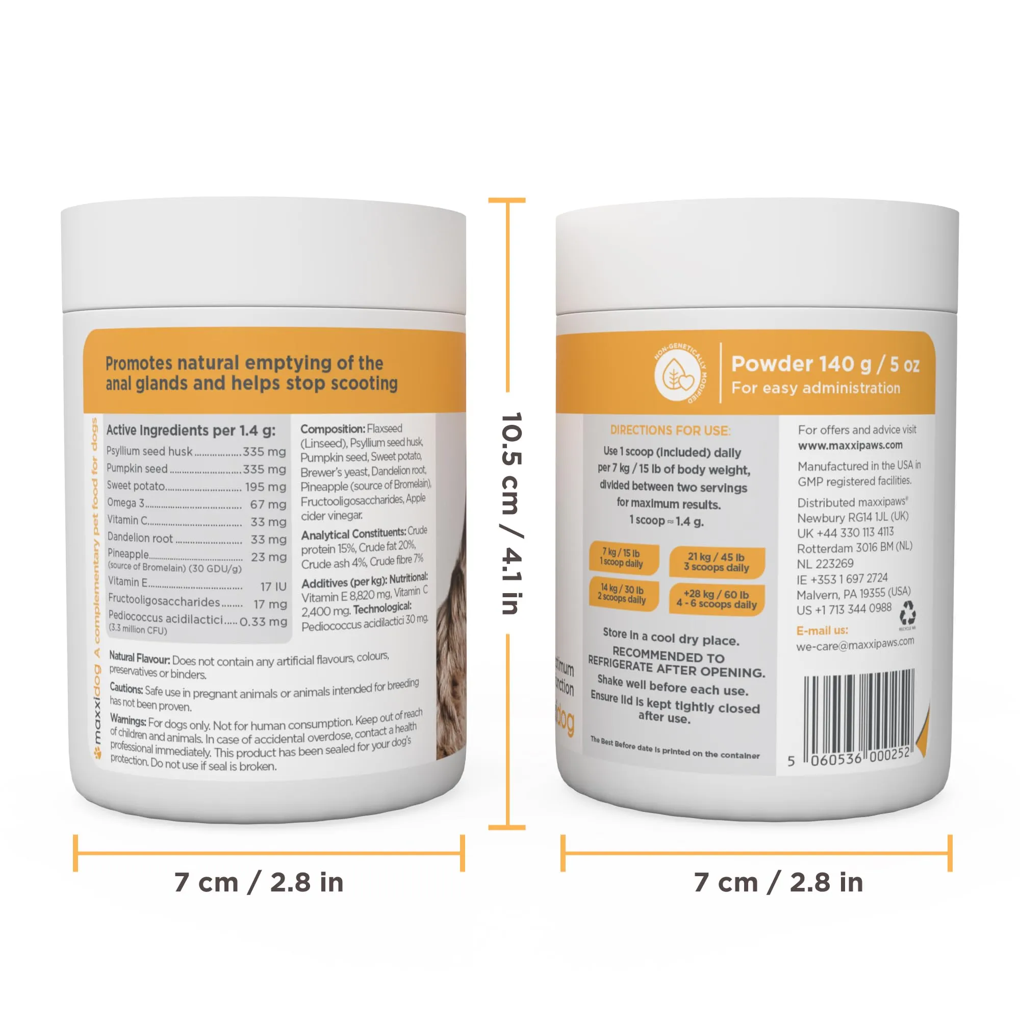 maxxiscoot Supporto Ghiandole Cani - Ghiandole & Digestione Polvere 140g - immagine 8