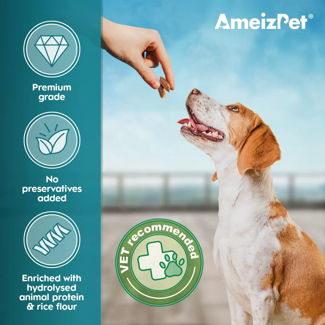 AmeizPet Snack Ipoallergenici per Cani, Supporto Digestivo, 75g - immagine 2