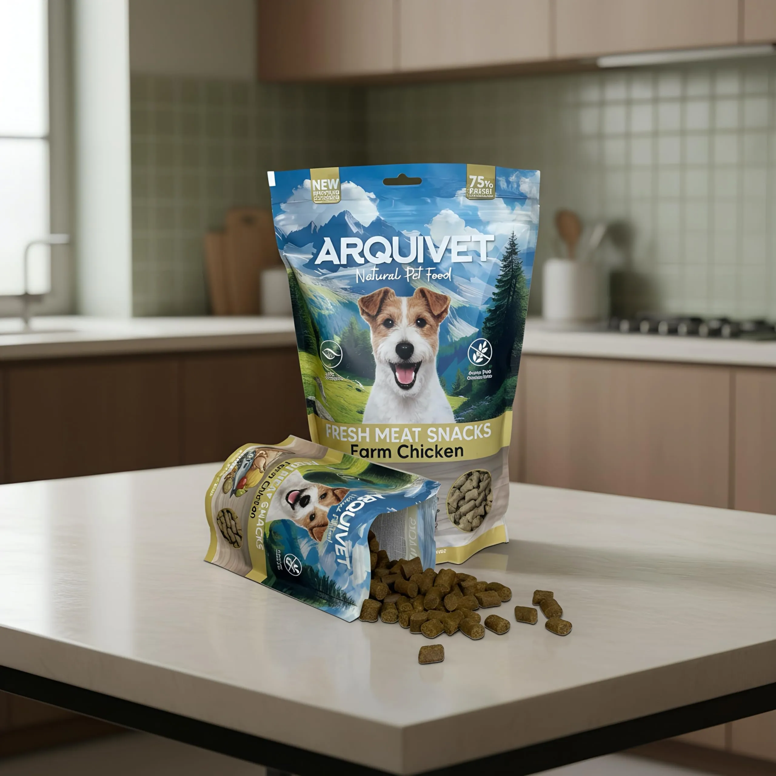 Arquivet Snack di Carne Fresca al Salmone, 800g, per Cani Adulti - immagine 3