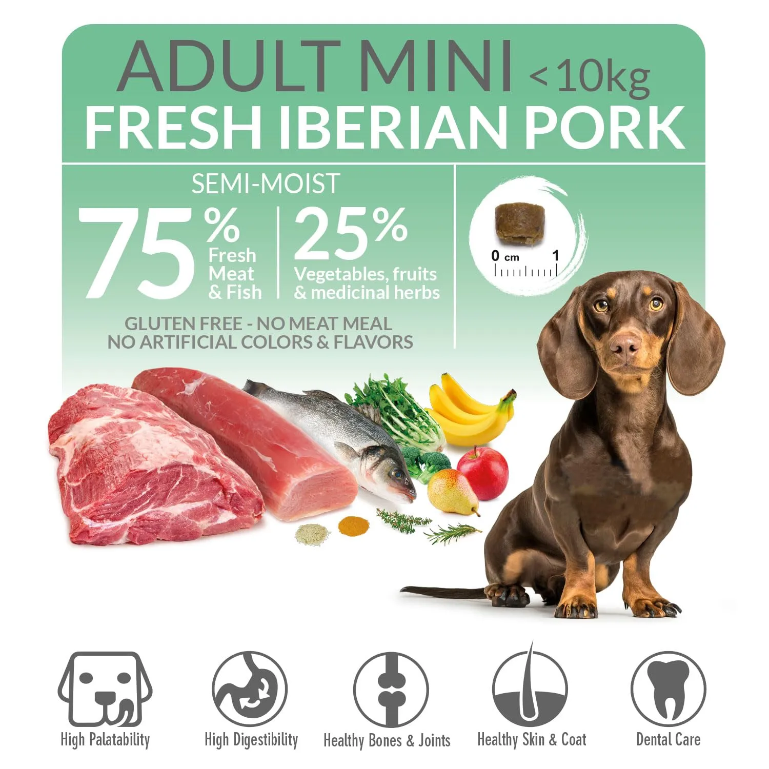 Arquivet Fresh MINI Maiale Iberico - Alimento semi-umido per cani di piccola taglia - 2,5 kg - immagine 3
