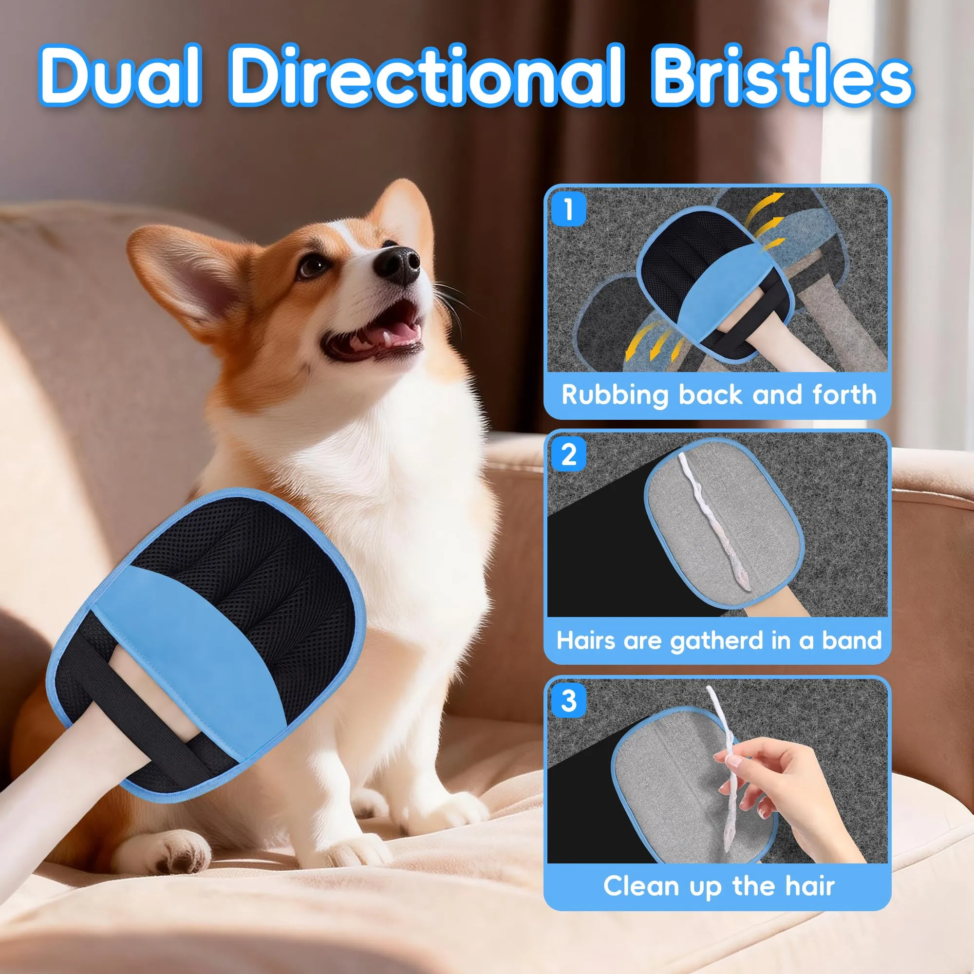 YOSEPATI Guanto Magic Brush per Rimozione del Pelo degli Animali Domestici - immagine 2