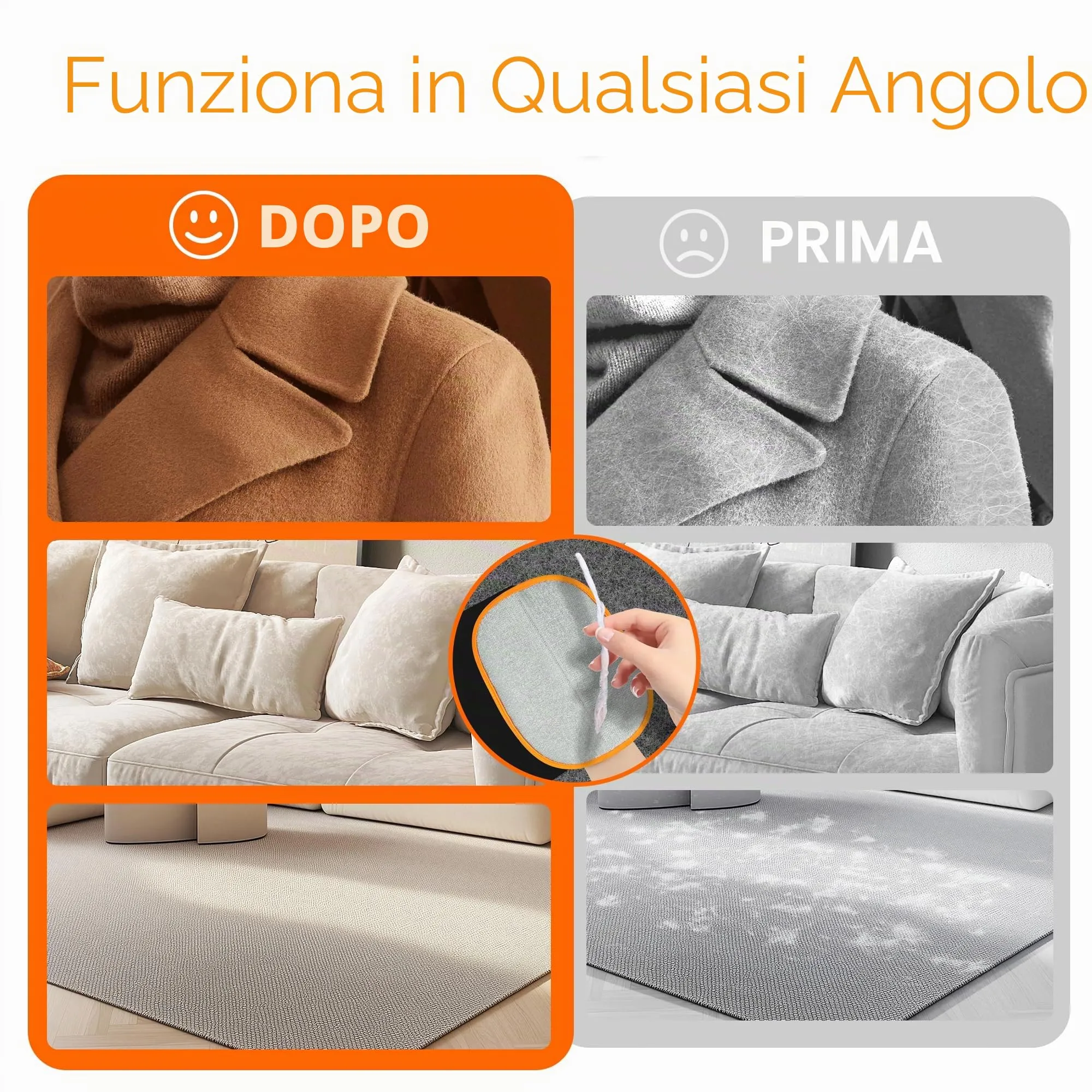 YOSEPATI Guanto Magic Brush per Rimozione del Pelo degli Animali Domestici - immagine 6