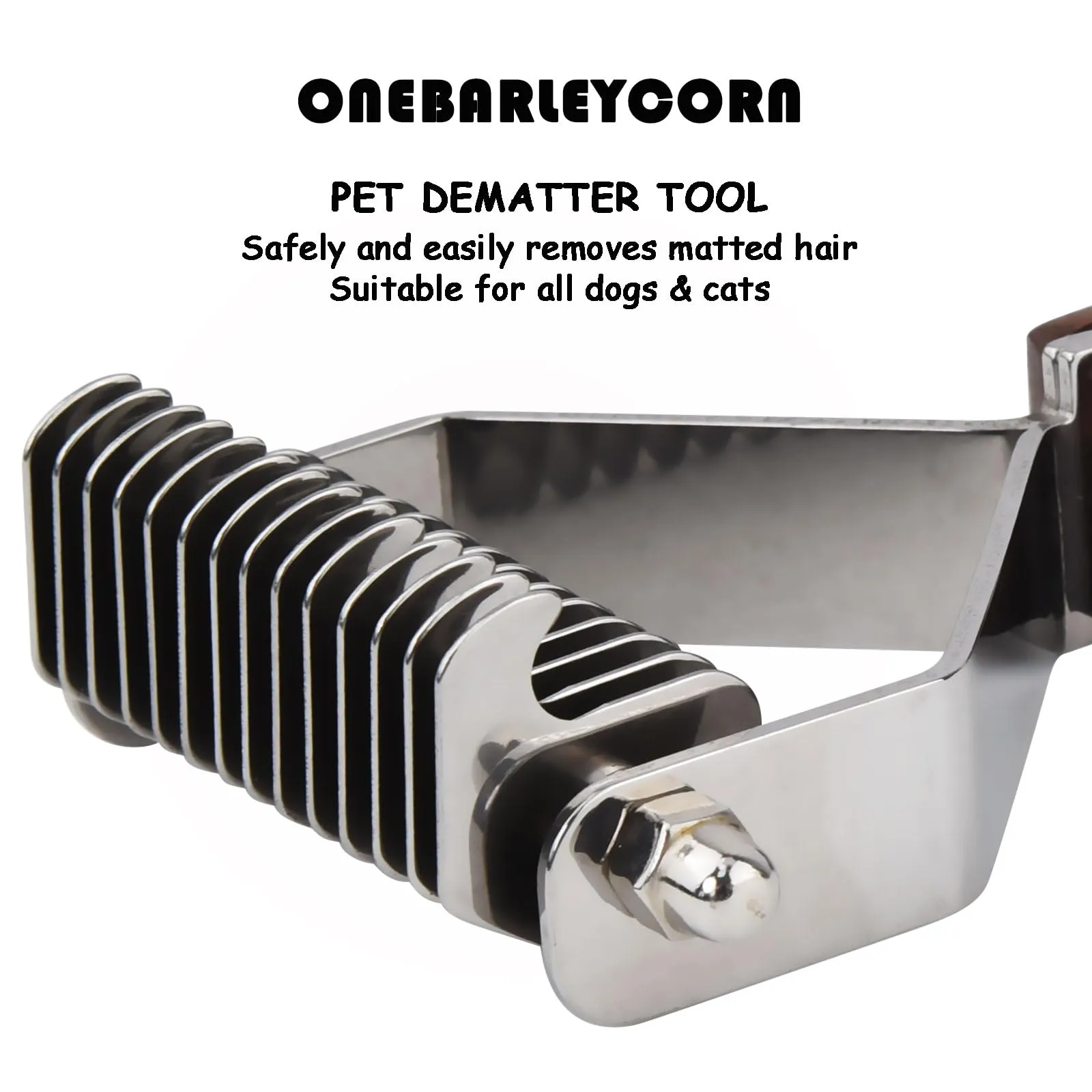 onebarleycorn Spazzola per Cani e Gatti Slanatore Cardatore Sottopelo - immagine 3