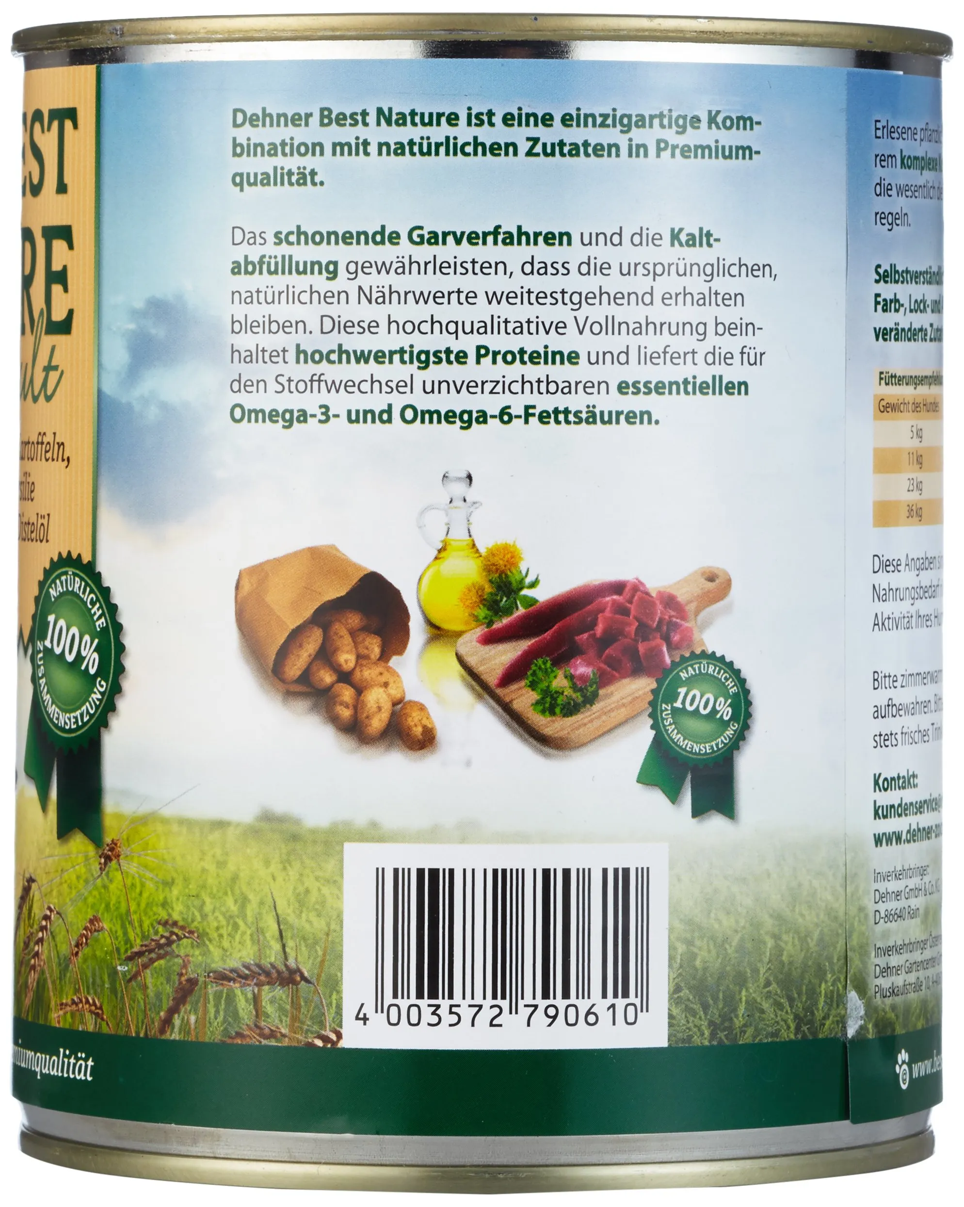 Dehner Best Nature Cibo umido per cani, senza cereali, per cani adulti - immagine 4