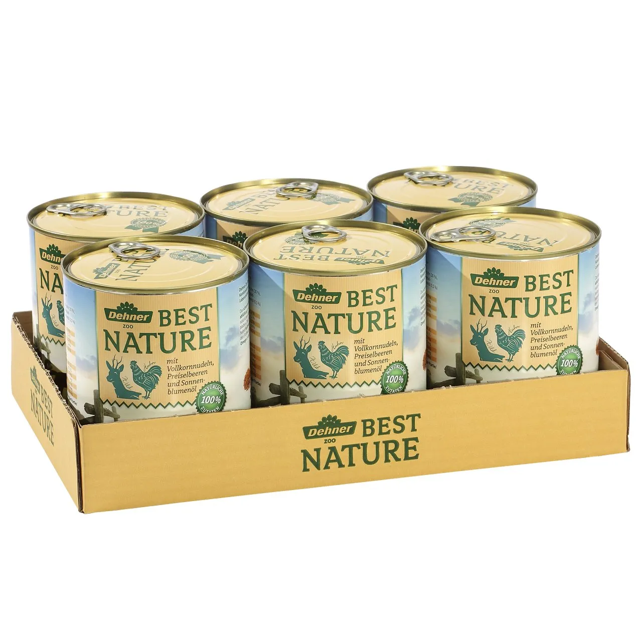 Dehner Best Nature Cibo Umido per Cani, Selvatico/Pollo/Pasta, 6 x 800 g - immagine 3