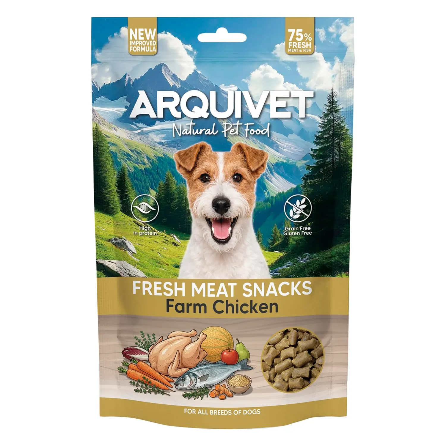 Arquivet Snack di Carne Fresca di Pollo, 800 g, per Cani Adulti - immagine 1