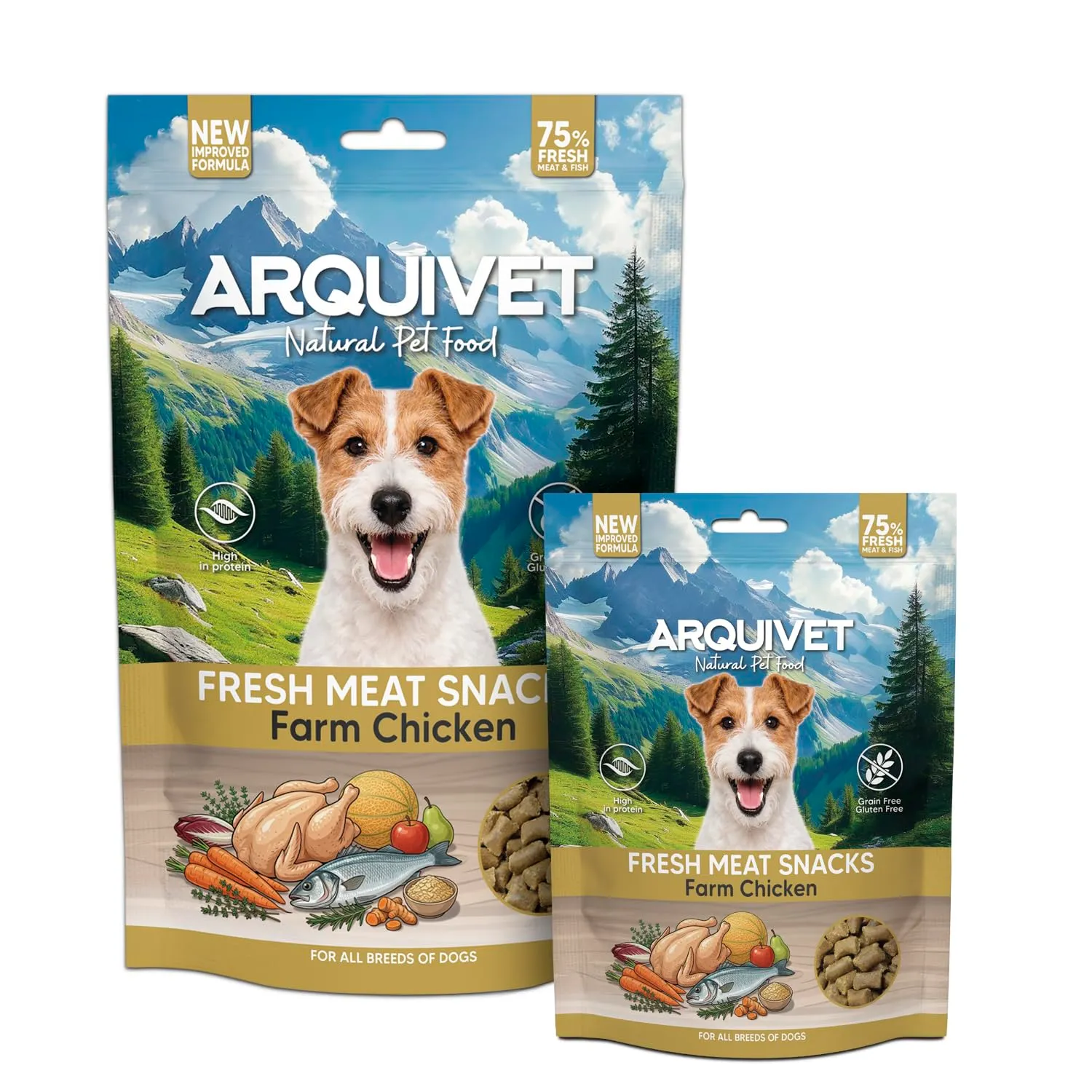 Arquivet Snack di Carne Fresca di Pollo, 800 g, per Cani Adulti - immagine 4