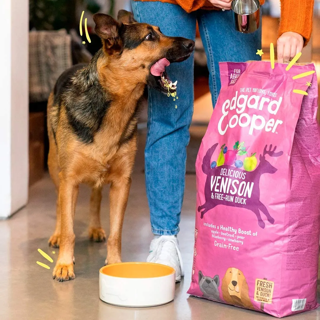 Edgard Cooper - Cibo secco per cani senza cereali (cervo e anatra, 12 kg), carne fresca e proteine, cibo naturale per cani adulti, ipoallergenico, senza zuccheri aggiunti - immagine 3