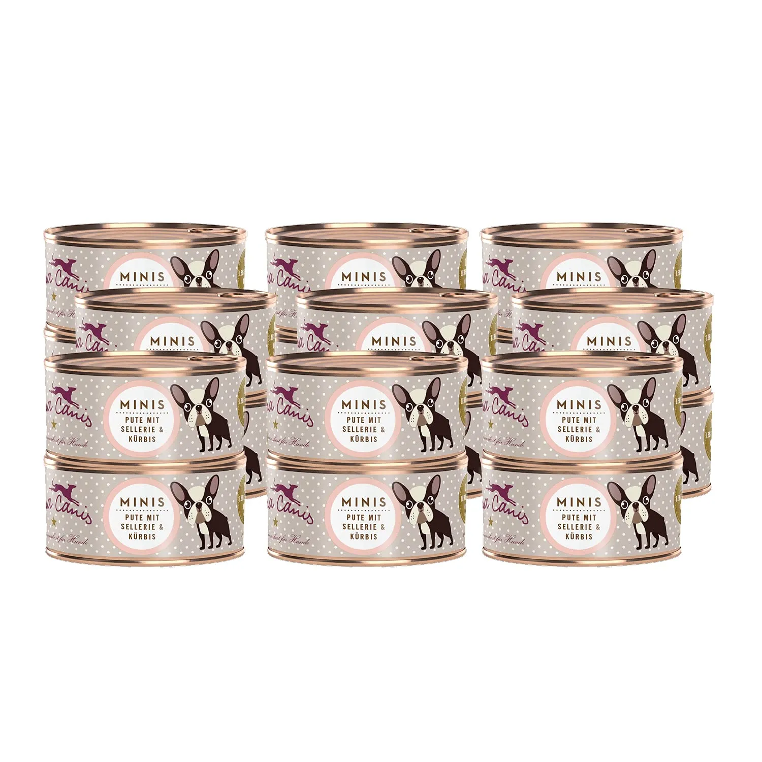 Terra Canis Tacchino con sedano e zucca, Mini cibo umido per cani, 18x100g - immagine 1