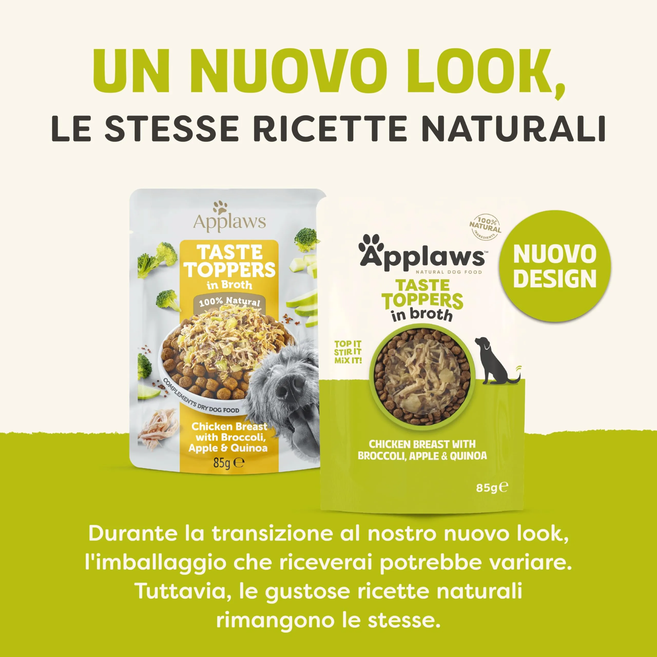 Applaws 100% Naturale – Cibo Umido per Cani, Pollo con Verdure in Brodo, 12 x 85g Bustine - immagine 3