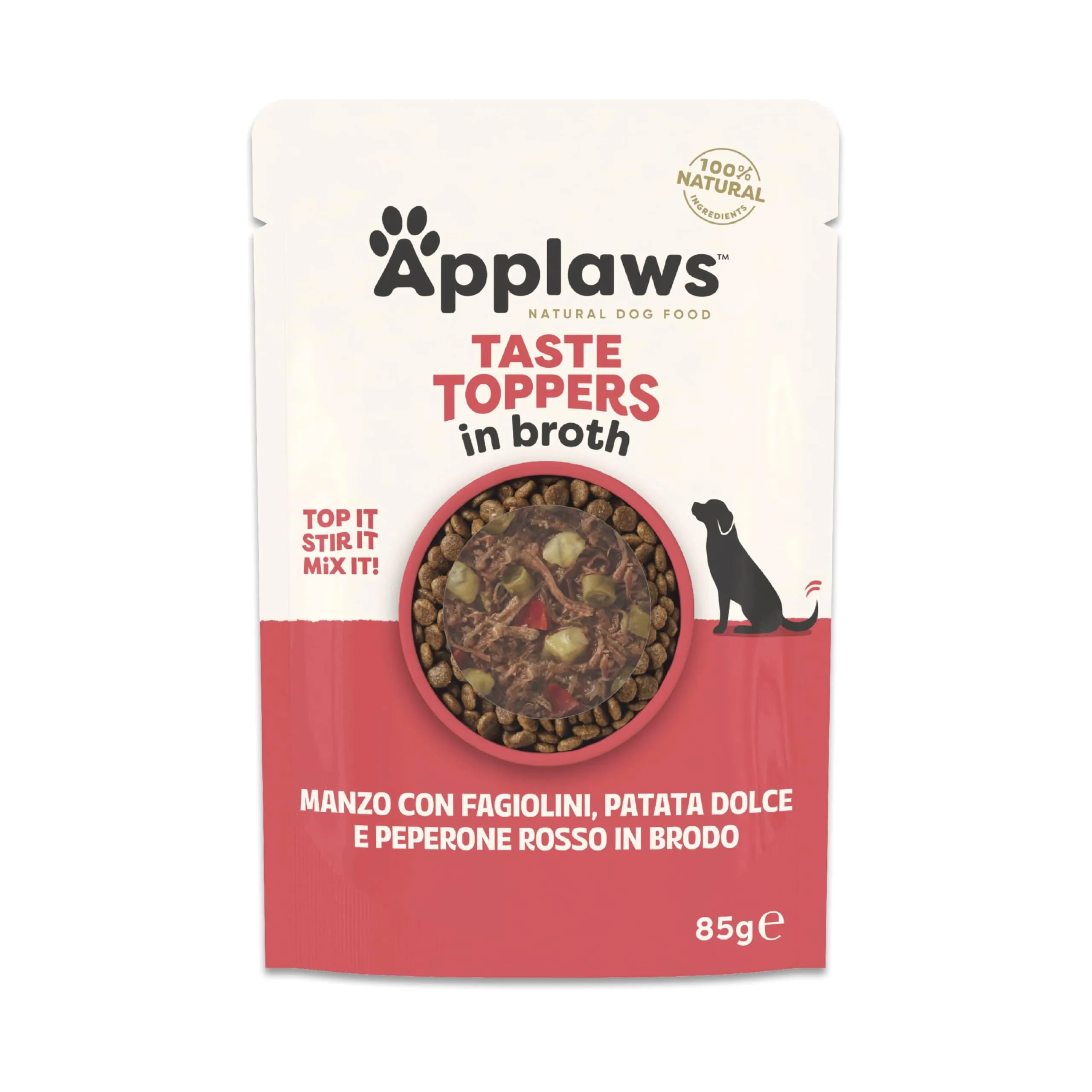 Applaws 100% Naturale – Cibo Umido per Cani, Manzo con Verdure in Brodo, Senza Cereali, 12 x 85g Bustine - immagine 2
