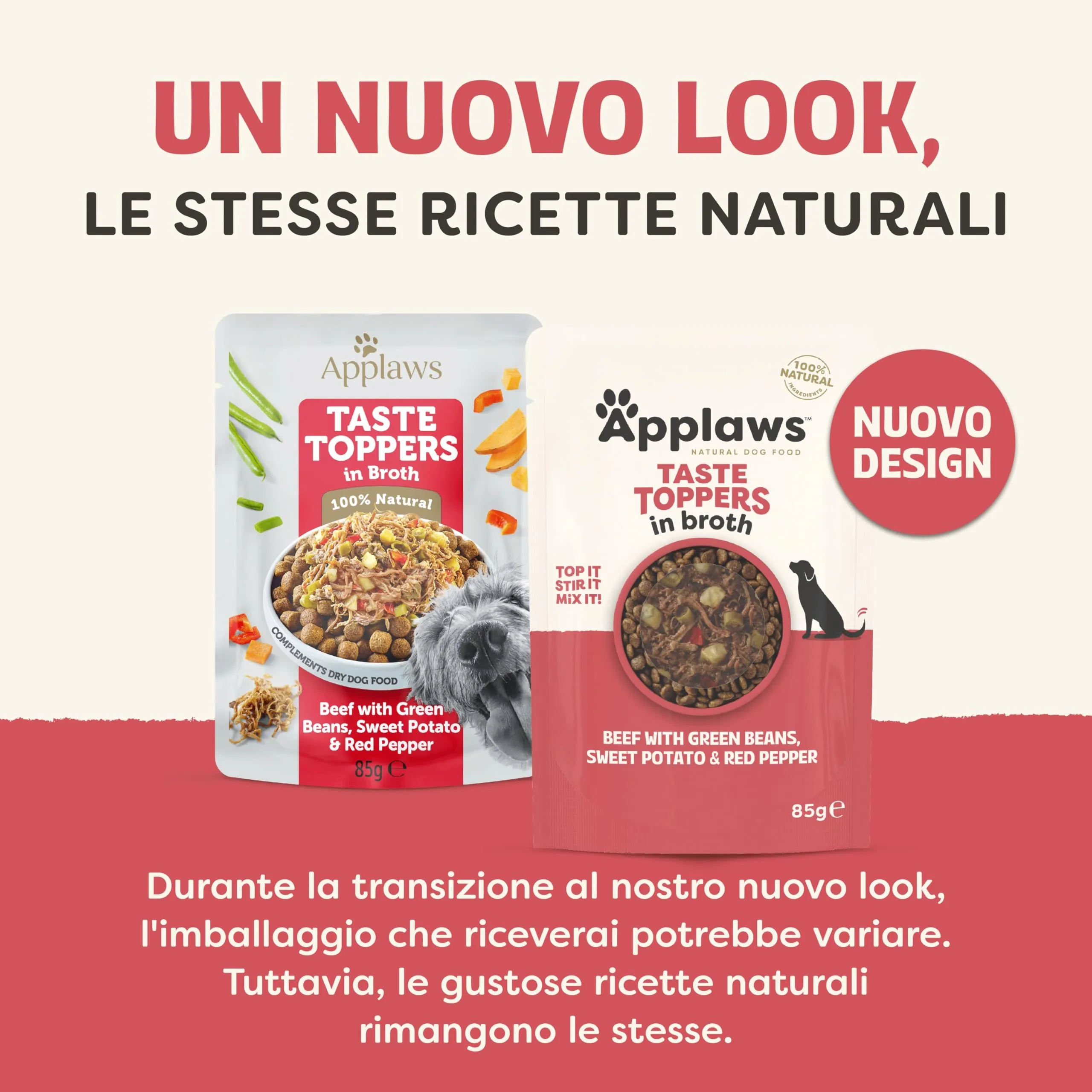 Applaws 100% Naturale – Cibo Umido per Cani, Manzo con Verdure in Brodo, Senza Cereali, 12 x 85g Bustine - immagine 3