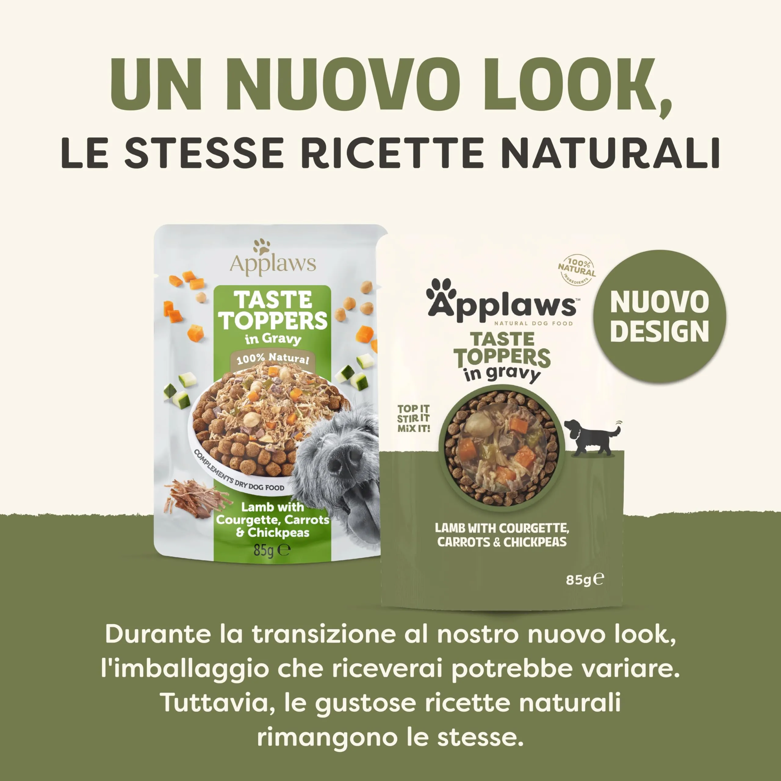 Applaws 100% Naturale – Cibo Umido per Cani, Agnello con Verdure in Salsa, 12 x 85g Bustine - immagine 3