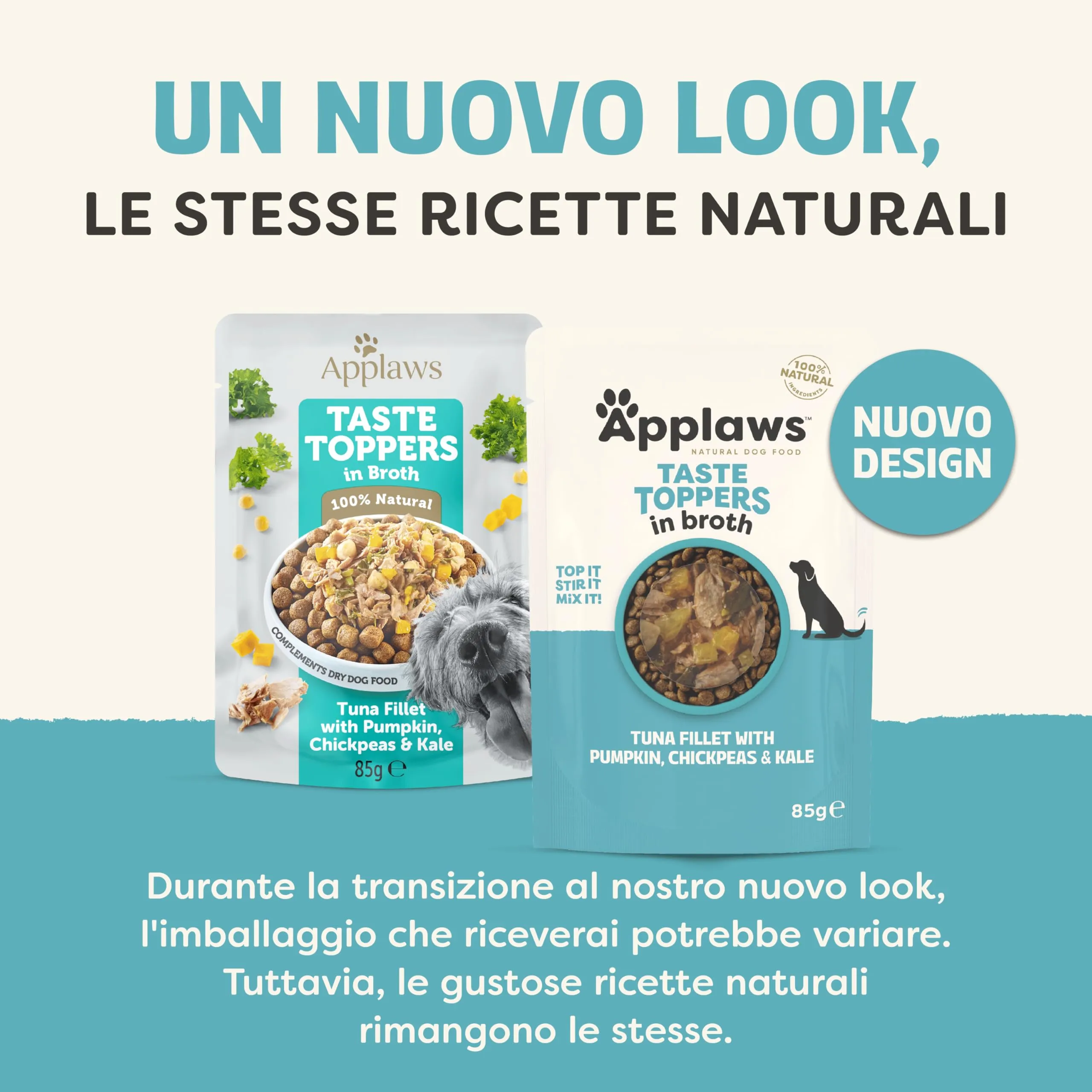 Applaws 100% Naturale – Cibo Umido per Cani, Tonno con Verdure in Brodo, Senza Cereali, 12 x 85g Bustine - immagine 3