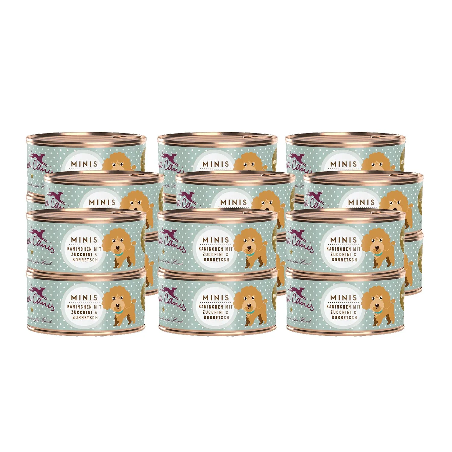 Terra Canis Coniglio con zucchina, cibo umido Mini per cani, 18x100g - immagine 1