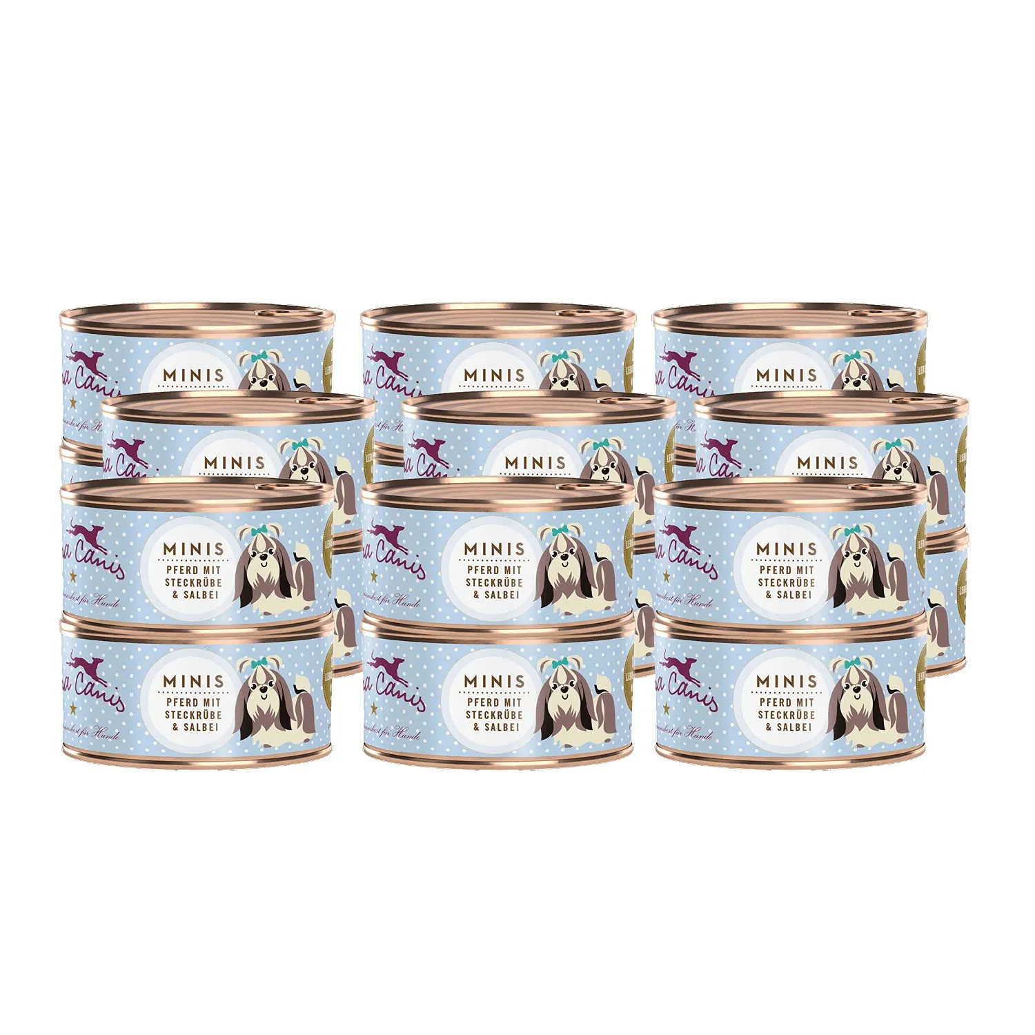 Terra Canis Cavallo con rutabaga e finocchio, cibo Mini per cani, 18x100g - immagine 1
