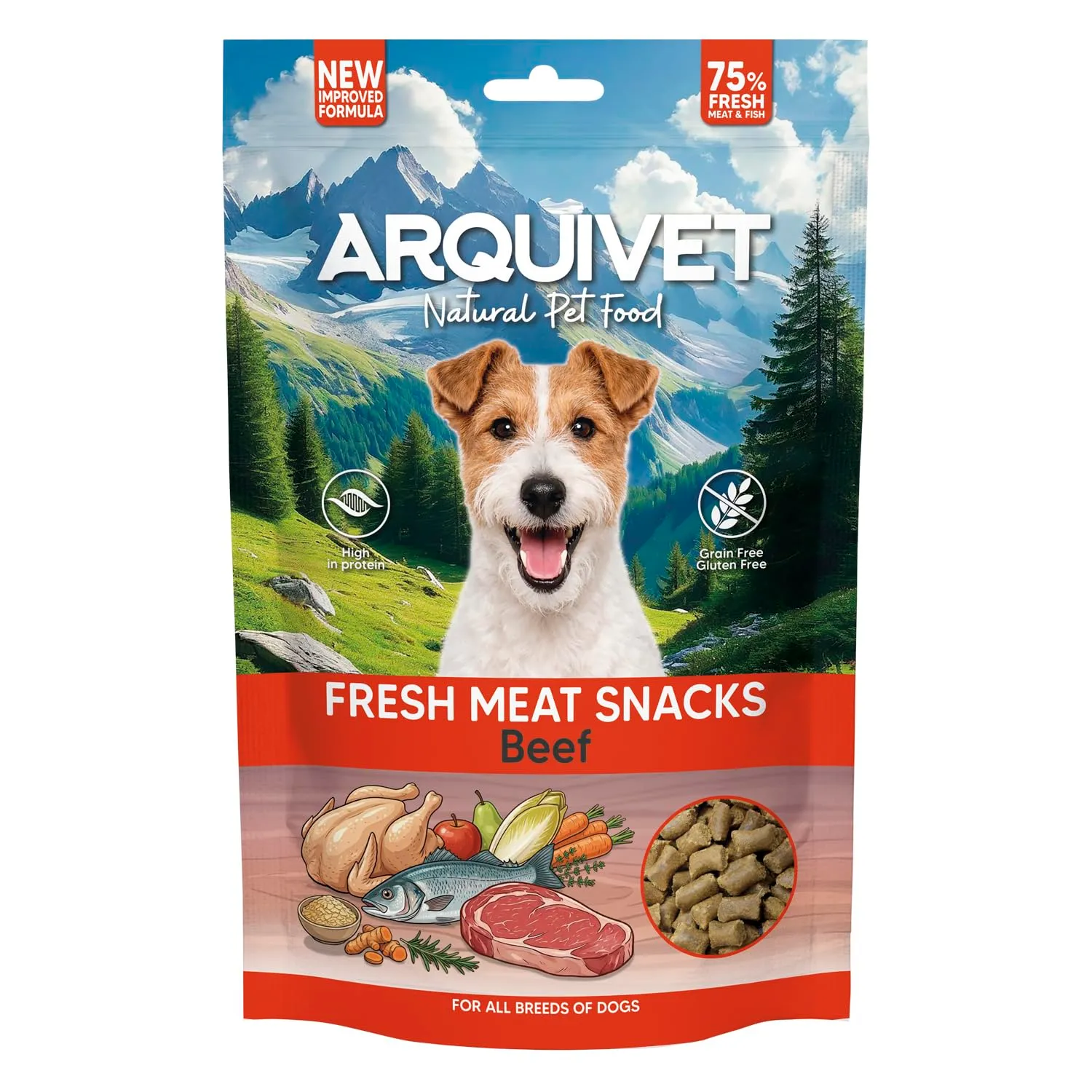 Arquivet Snack di Carne Fresca di Vitello, 800g, per Cani Adulti - immagine 1