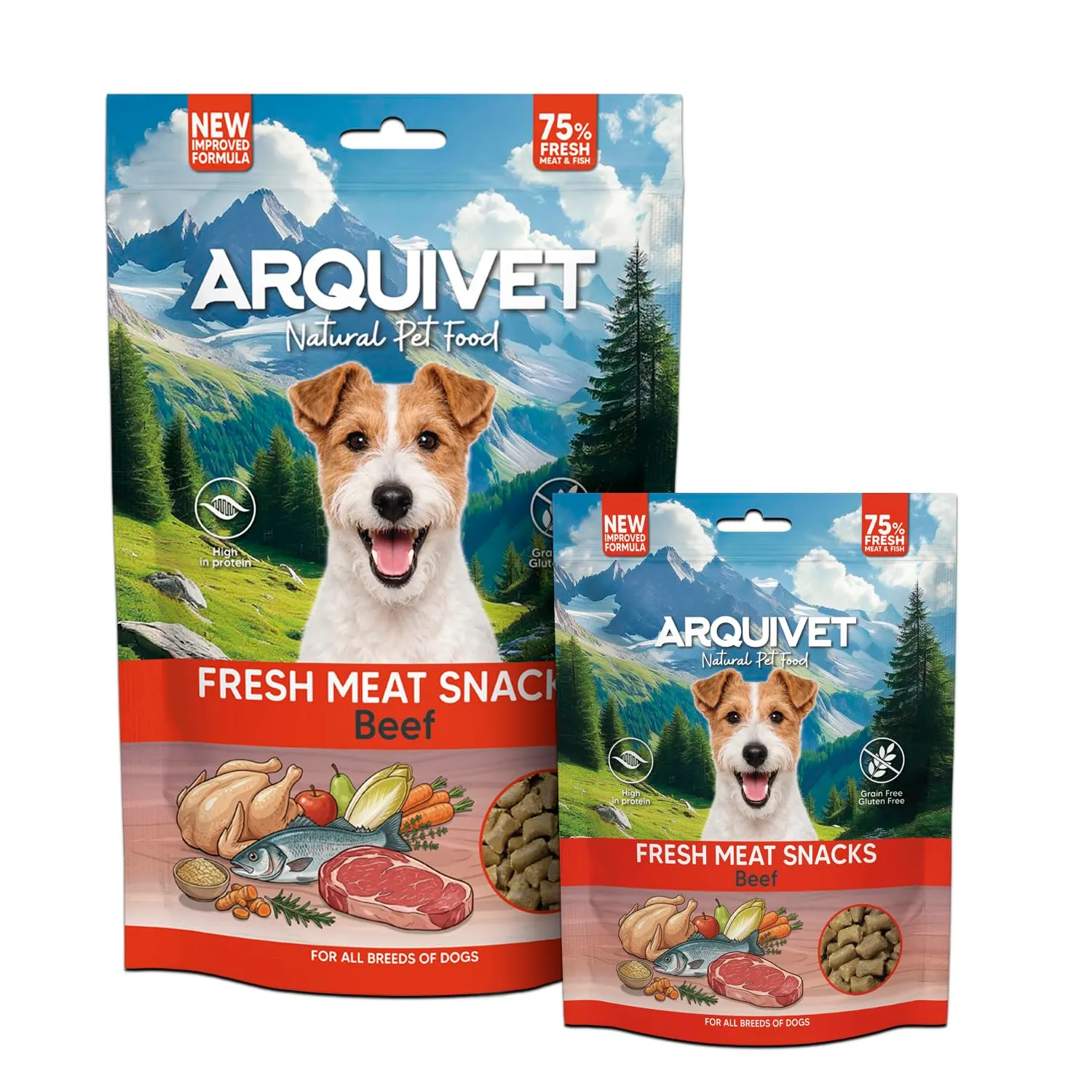 Arquivet Snack di Carne Fresca di Vitello, 800g, per Cani Adulti - immagine 3