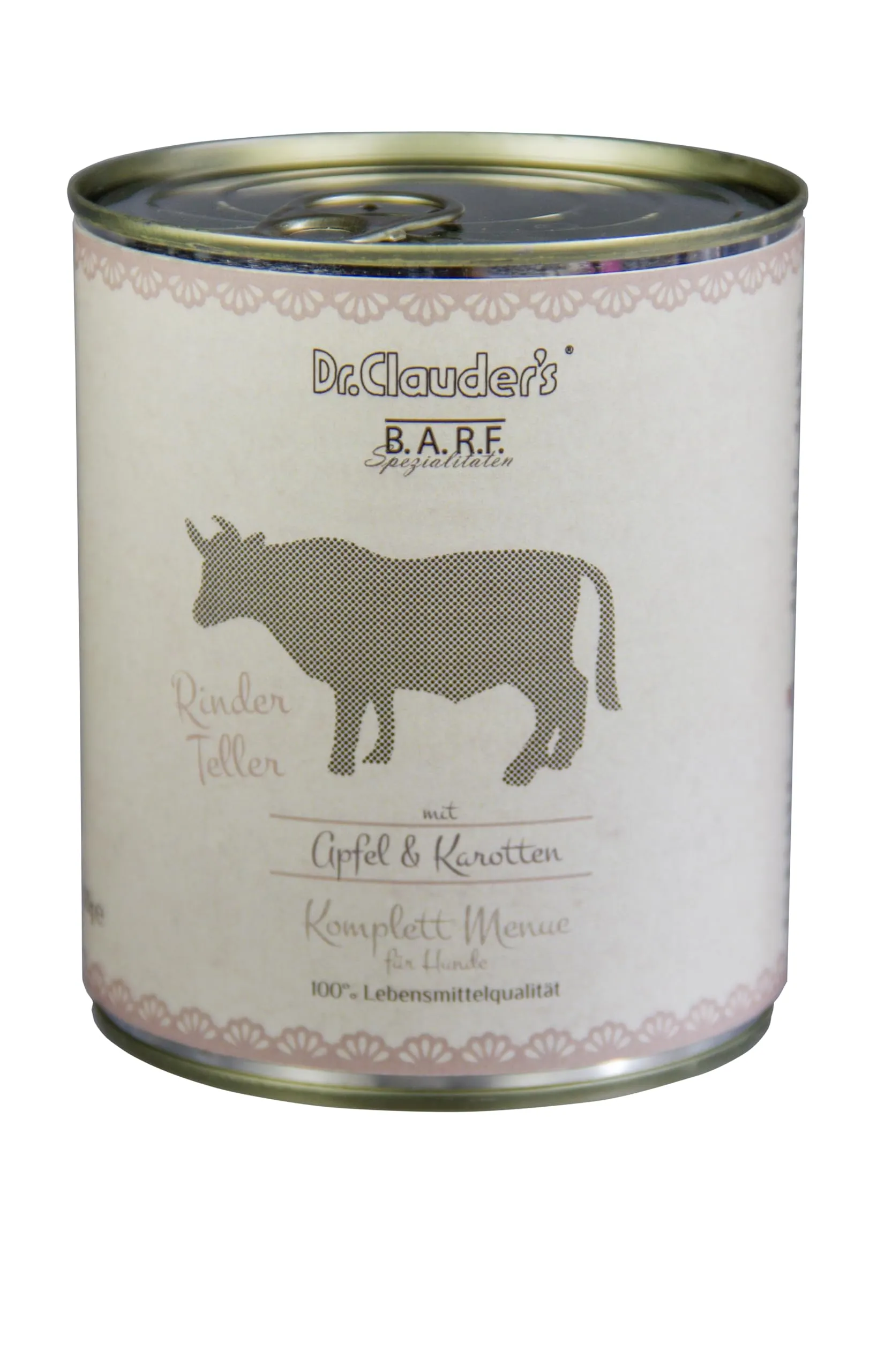 Dr. Clauder's | Cibo umido per cani | Cibo Barf | 6 x 800 gr | Vari sapori | (6 x 800 g, piatto di vitello) - immagine 1