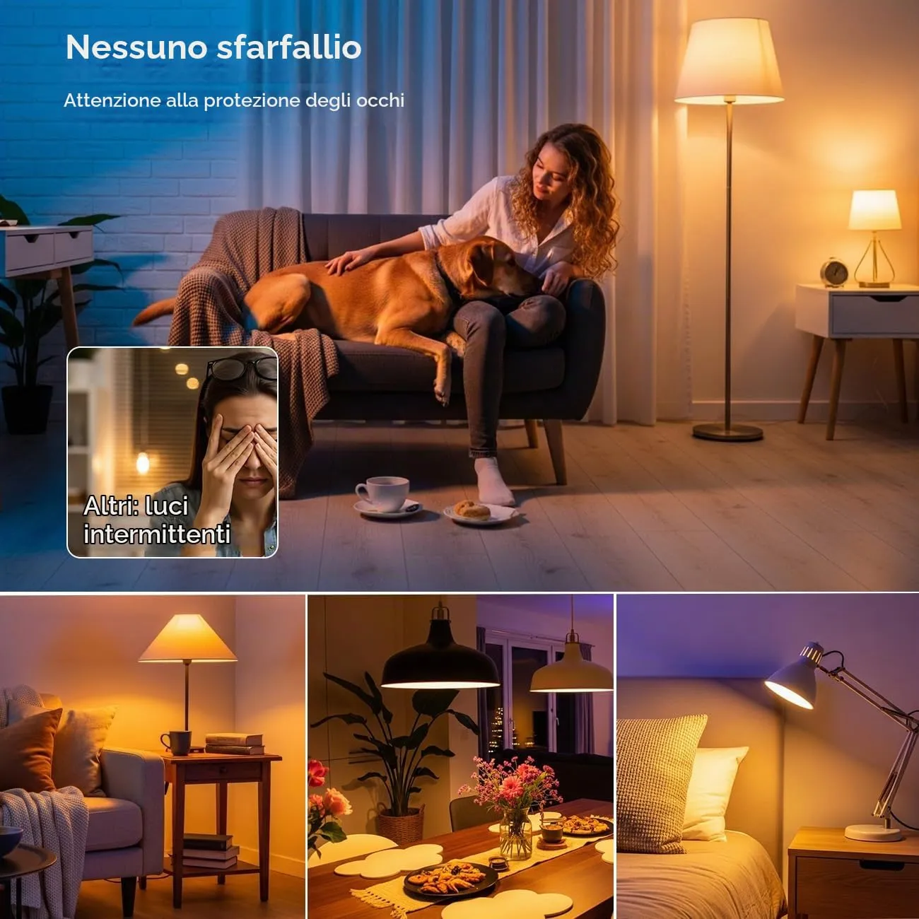LVWIT Lampadine LED E27 Luce Calda 2700K, Lampadina 2.2W Equivalenti a 40W, 470LM, Classe A Ultra Efficiente, Lampadina LED Filamento A60 Stile Vintage Retrò, Risparmio Energetico, Non Dimmerabile - immagine 9
