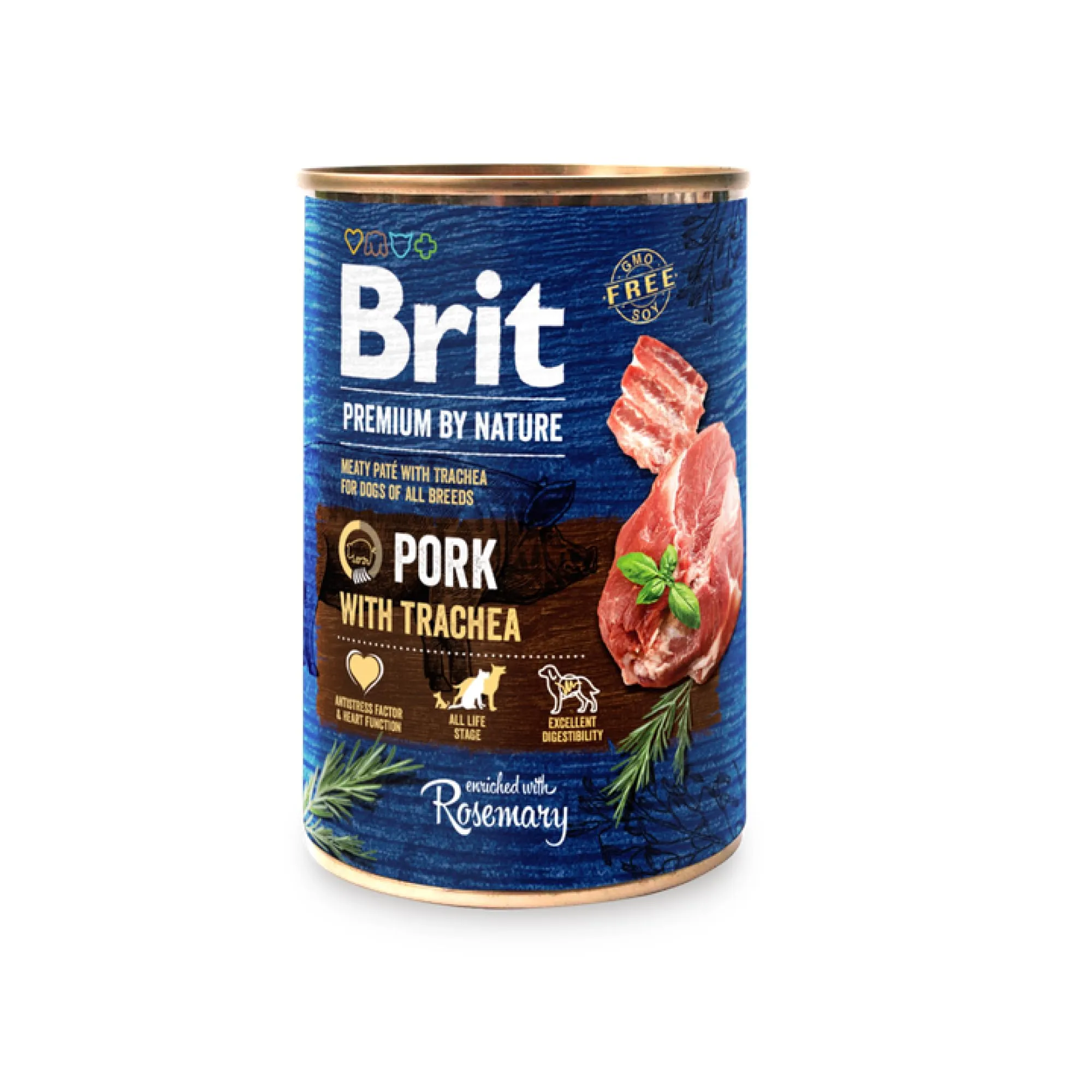Brit Premium Cibo Umido per Cani, Maiale con Trachea, 6 x 400 g - immagine 2