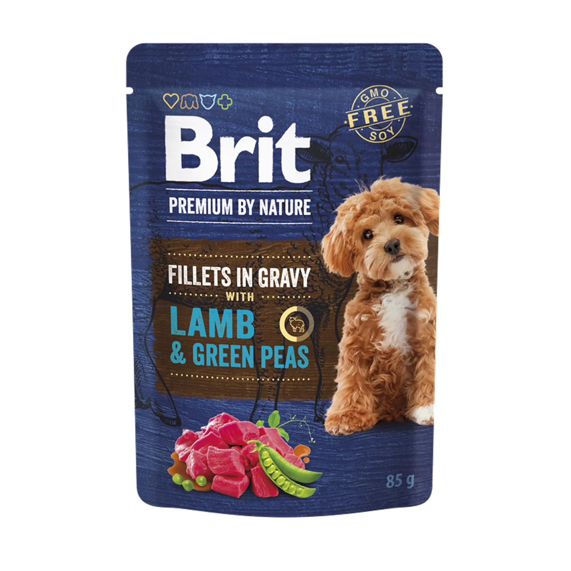 Brit Premium Cibo Umido per Cani, Filetti di Agnello e Piselli, 24 x 85 g - immagine 2