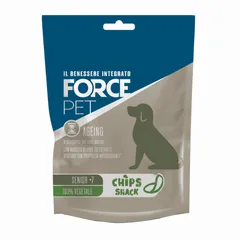 Forcepet Dog Senior Ageing +7 anni Chips snack 100% vegetale 85gr Vegetali - immagine 1
