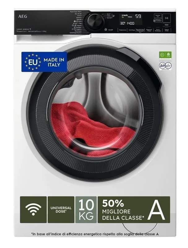 Aeg Lavatrice 10kg Serie 8000 WIFI Lr8fh104vy - immagine 1