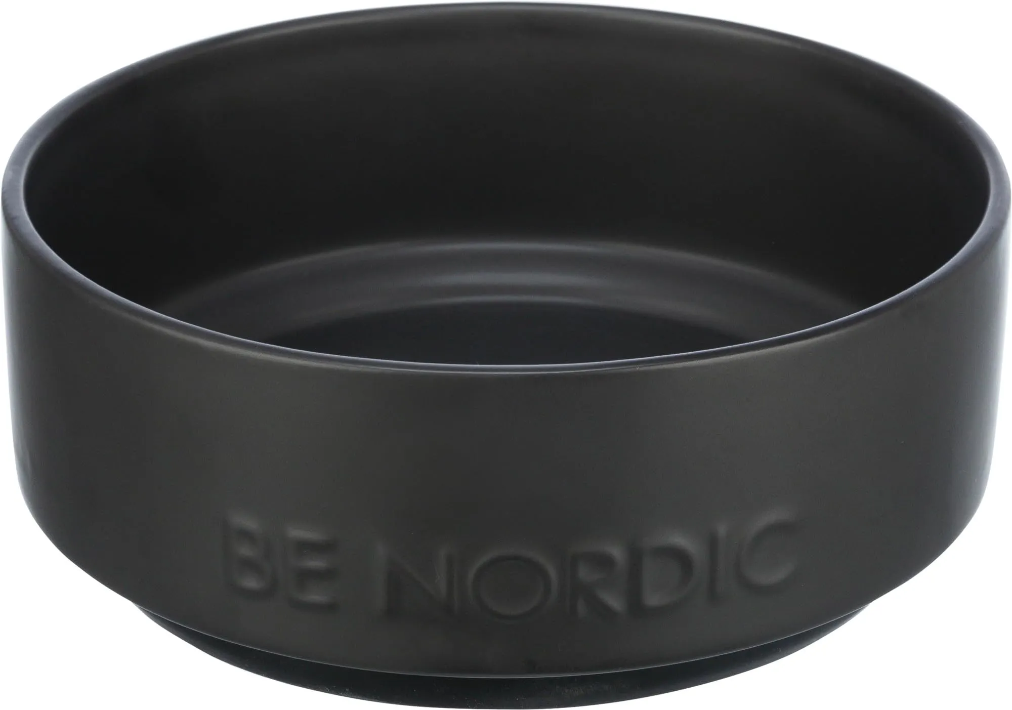 TRIXIE Ciotola per cani in ceramica BE NORDIC 1200 ml nero – moderna ciotola per cani di grossa taglia Ø 18 cm ciotola in ceramica con rivestimento in gomma antiscivolo – 24524 - immagine 1