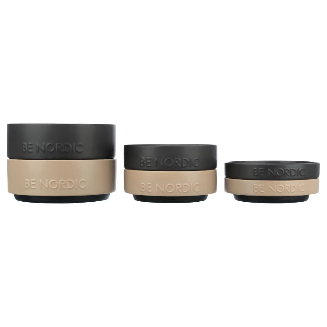 TRIXIE Ciotola per cani in ceramica BE NORDIC 500 ml nero – moderna ciotola per cani di piccola taglia Ø 16 cm ciotola in ceramica con rivestimento in gomma antiscivolo – 24523 - immagine 2
