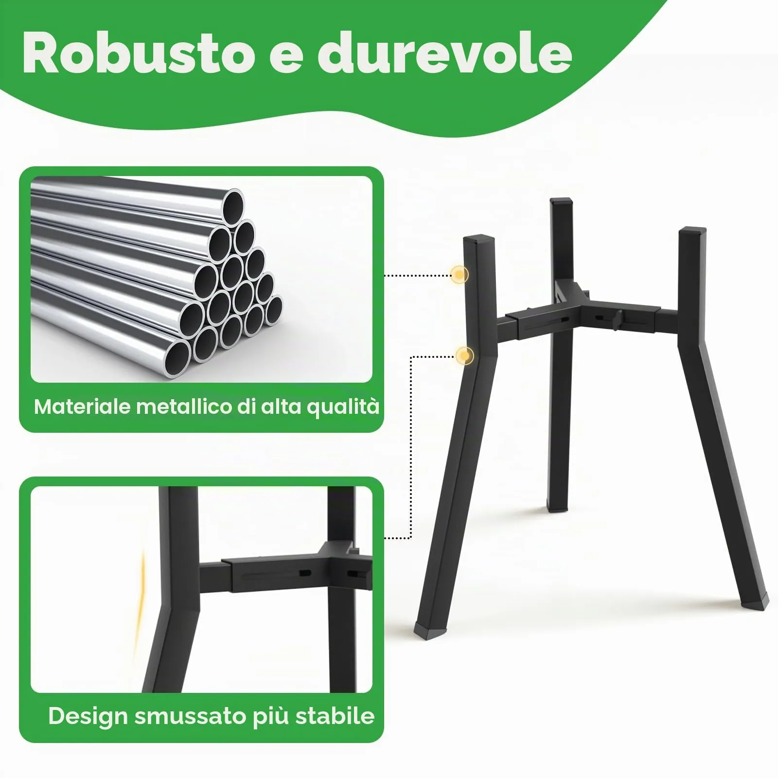 Supporto rialzato per cani di taglia grande, larghezza regolabile 20,8-32 cm, altezza 42,9 cm, supporto per acqua per cibo per cani rialzato, ciotola non inclusa - immagine 4